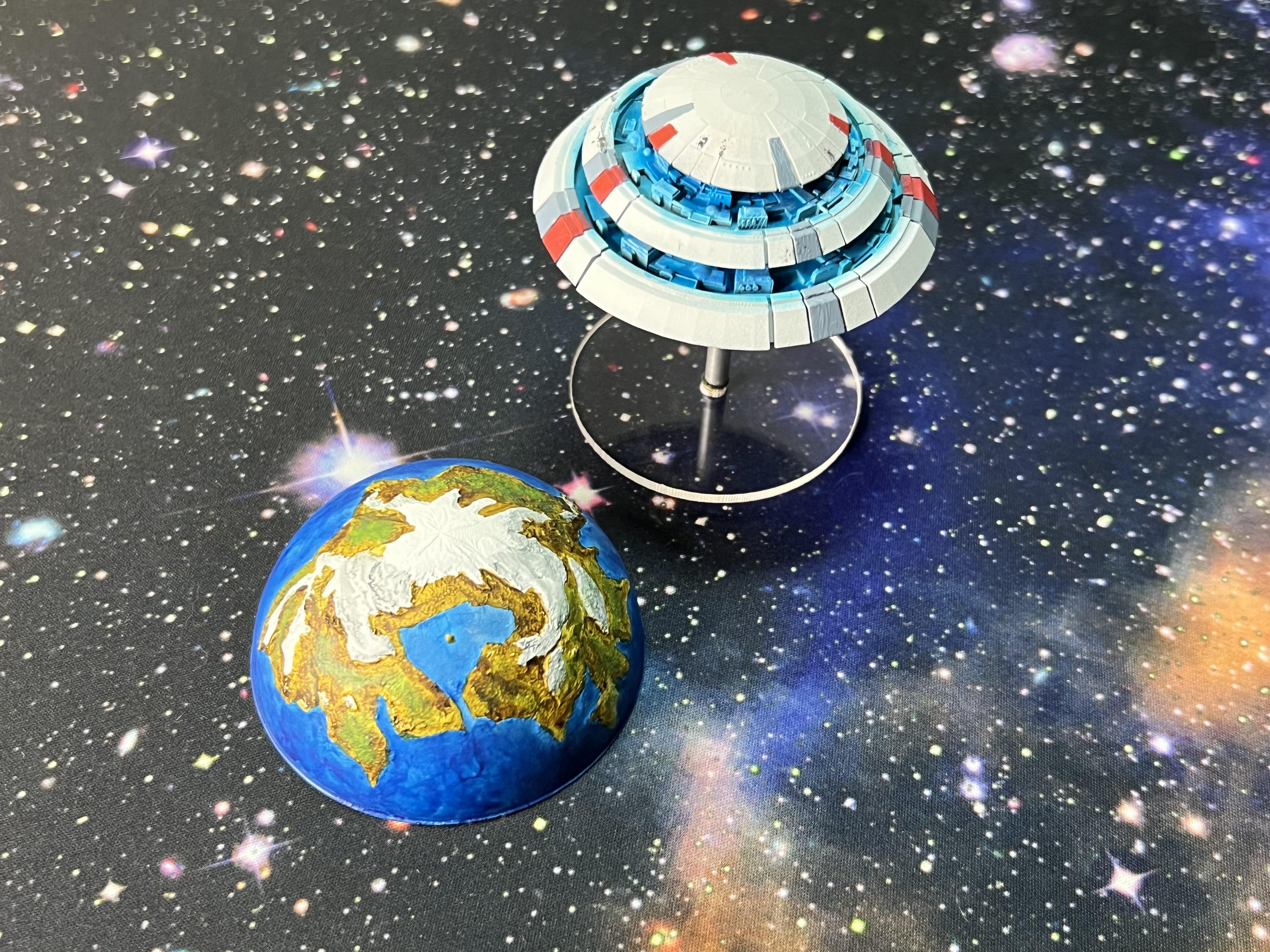 Battlefleet Gothic, Orbital, Planet, Space Station, Tau