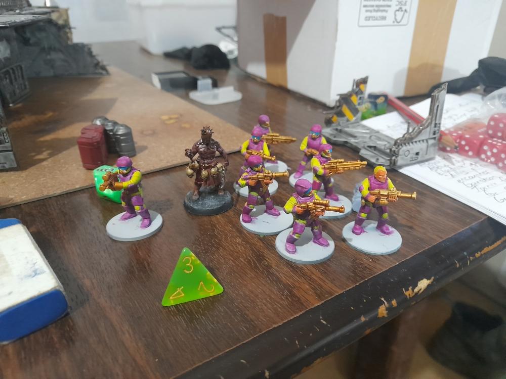 Adelana Helgen, Adventure Miniature Gaming, Attelus Kaltos, Battle, Dellenger, Elandriq, Five Parsecs From Home, Fun, Fun Times, Jeurat Garrakson, Marcel Torris, Minis, Science-fiction, Skirmish