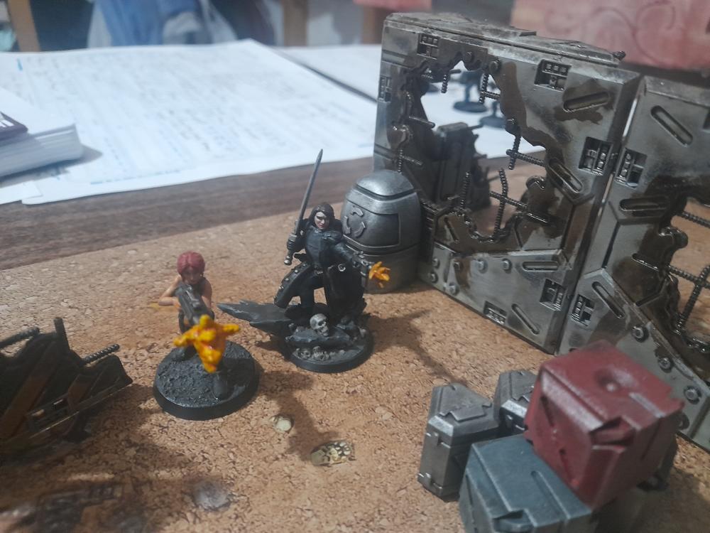 Adelana Helgen, Adventure Miniature Gaming, Attelus Kaltos, Battle, Dellenger, Elandriq, Five Parsecs From Home, Fun, Fun Times, Jeurat Garrakson, Marcel Torris, Minis, Science-fiction, Skirmish