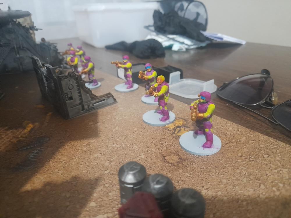 Adelana Helgen, Adventure Miniature Gaming, Attelus Kaltos, Battle, Dellenger, Elandriq, Five Parsecs From Home, Fun, Fun Times, Jeurat Garrakson, Marcel Torris, Minis, Science-fiction, Skirmish