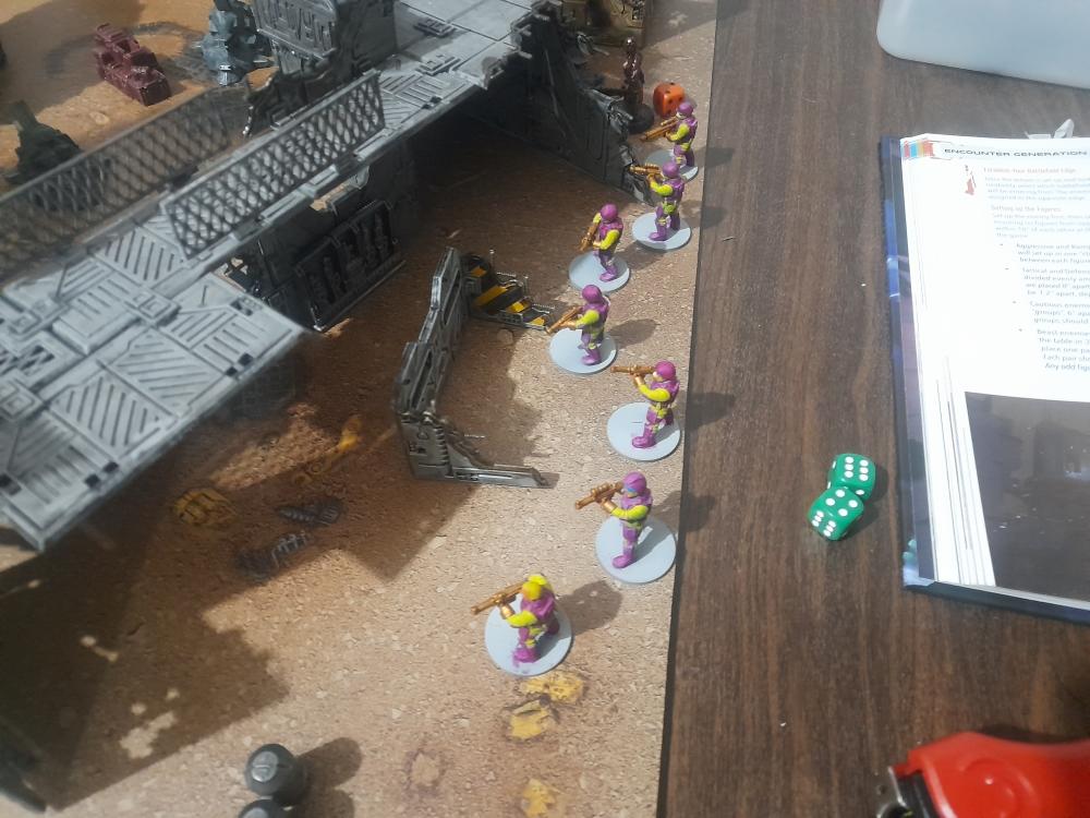 Adelana Helgen, Adventure Miniature Gaming, Attelus Kaltos, Battle, Dellenger, Elandriq, Five Parsecs From Home, Fun, Fun Times, Jeurat Garrakson, Marcel Torris, Minis, Science-fiction, Skirmish