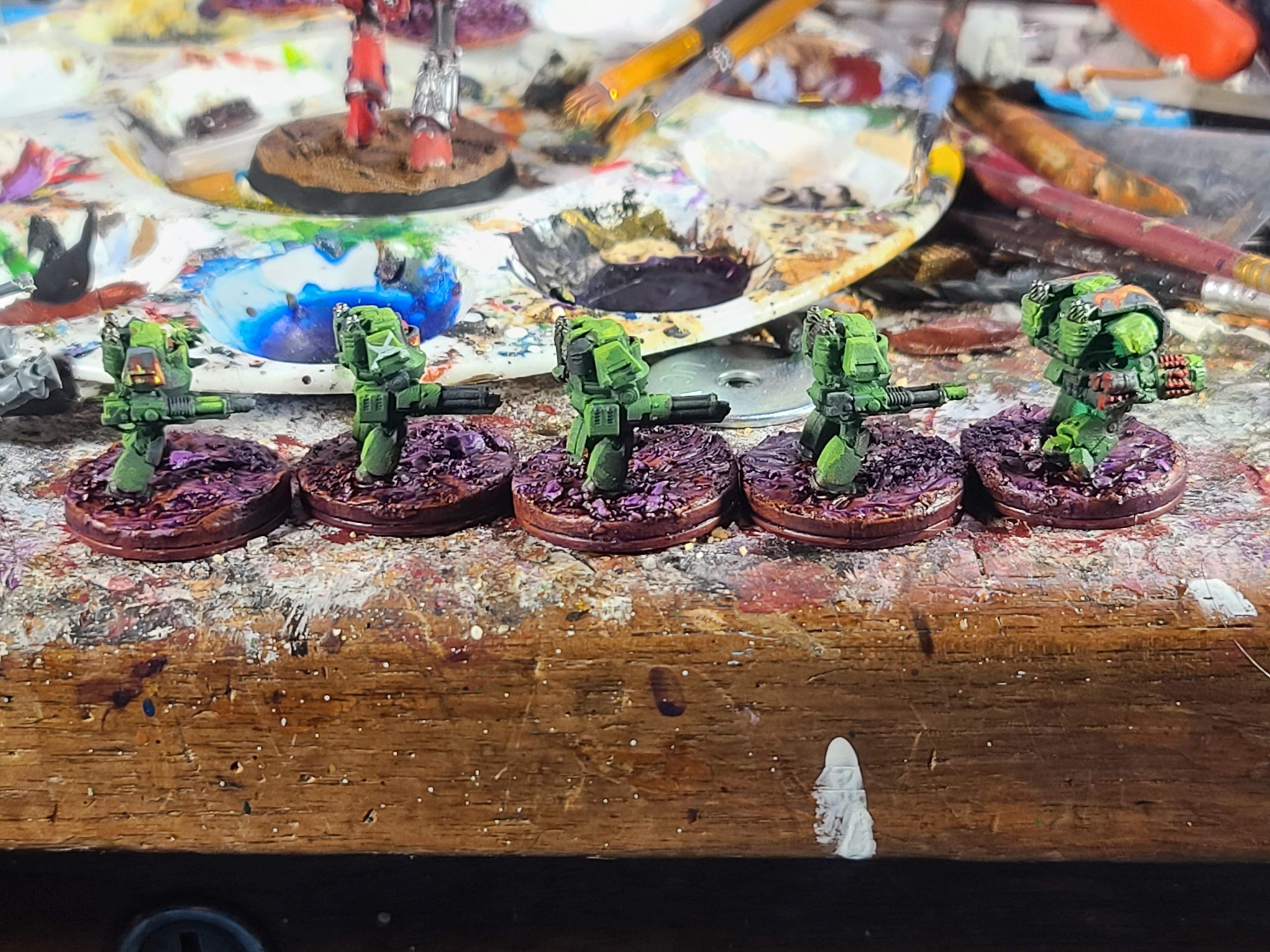 3d Printed, 6mm, Contemptor, Dreadnaut, Dreadnought, Leviathan, Mdf Base, Salamanders, Space Marines