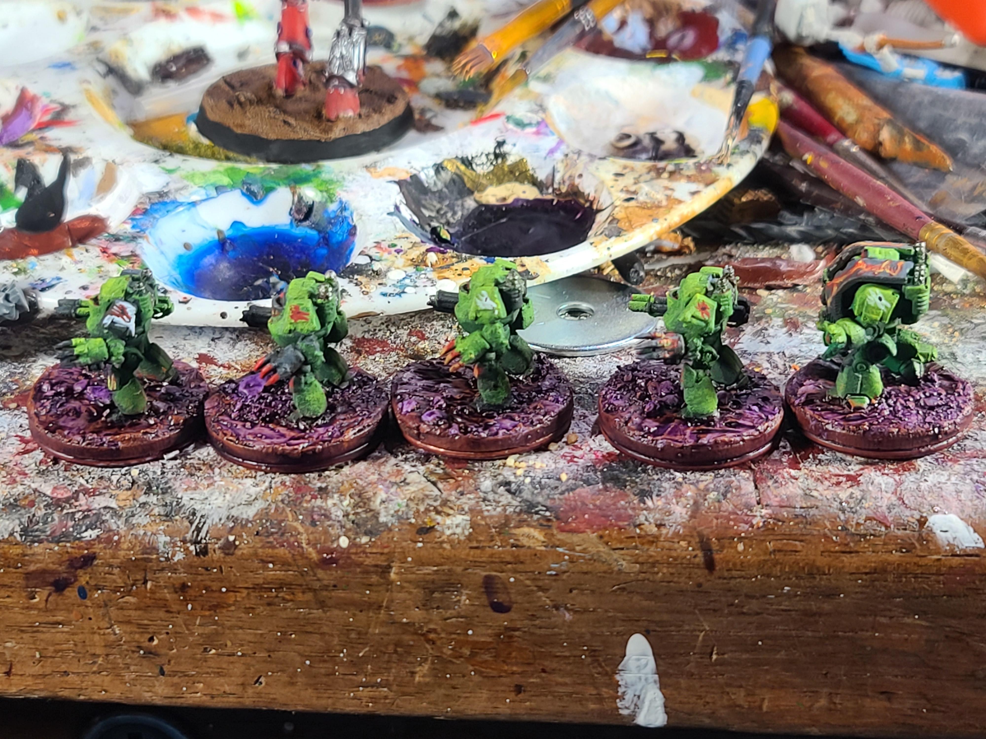 3d Printed, 6mm, Contemptor, Dreadnaut, Dreadnought, Leviathan, Mdf Base, Salamanders, Space Marines
