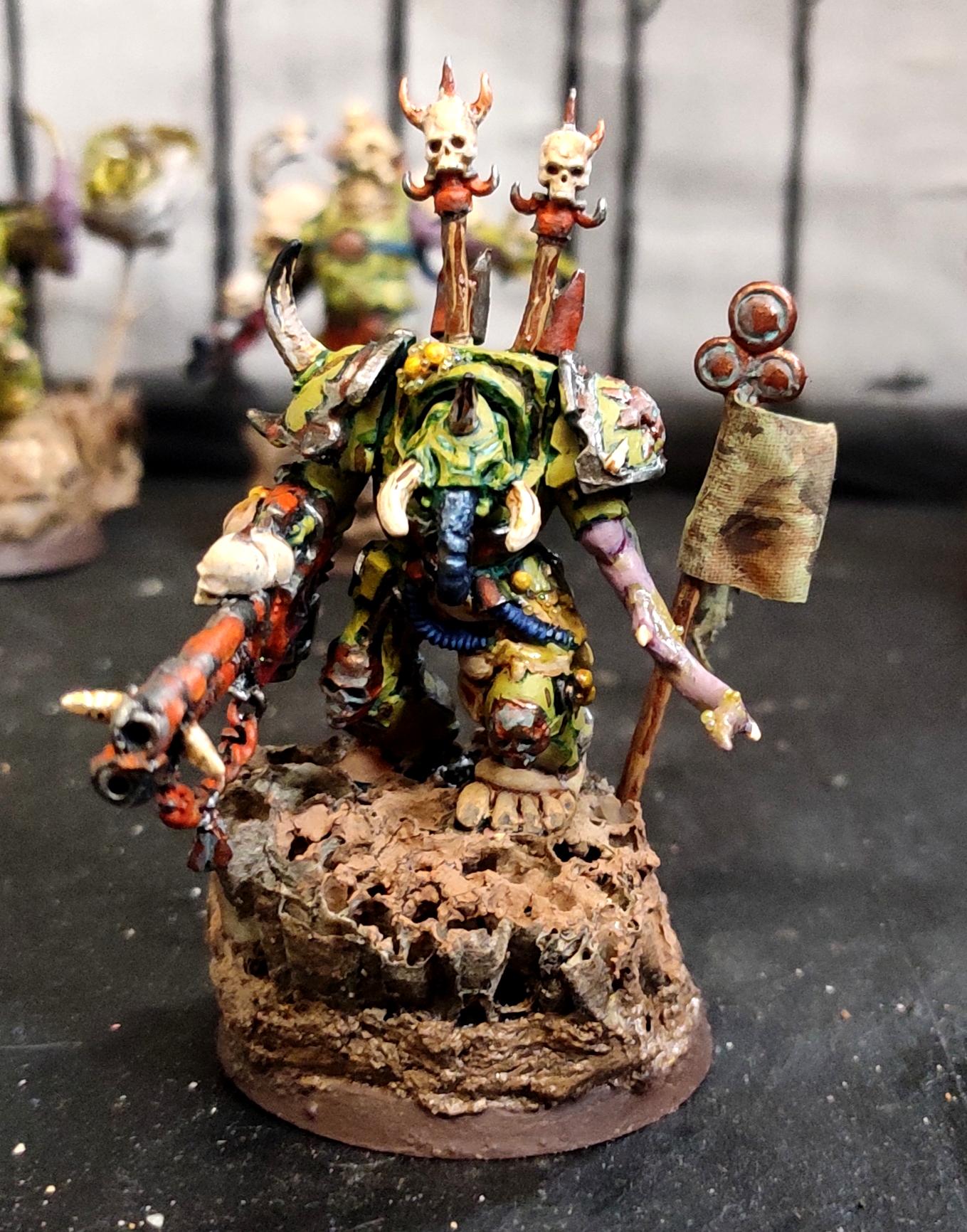Blight, Casting, Chaos, Chaos Space Marines, Conversion, Death Guard, Decay, Disease, Heresy, Heretic Astartes, Infantry, Nurgle, Pestilence, Plague, Plague Marines, Reaper Autocannon, Rot, Rust, Sculpting, Tentacle, Terminator Armor, Traitor Legions, Warhammer 40,000, Wasp Nest