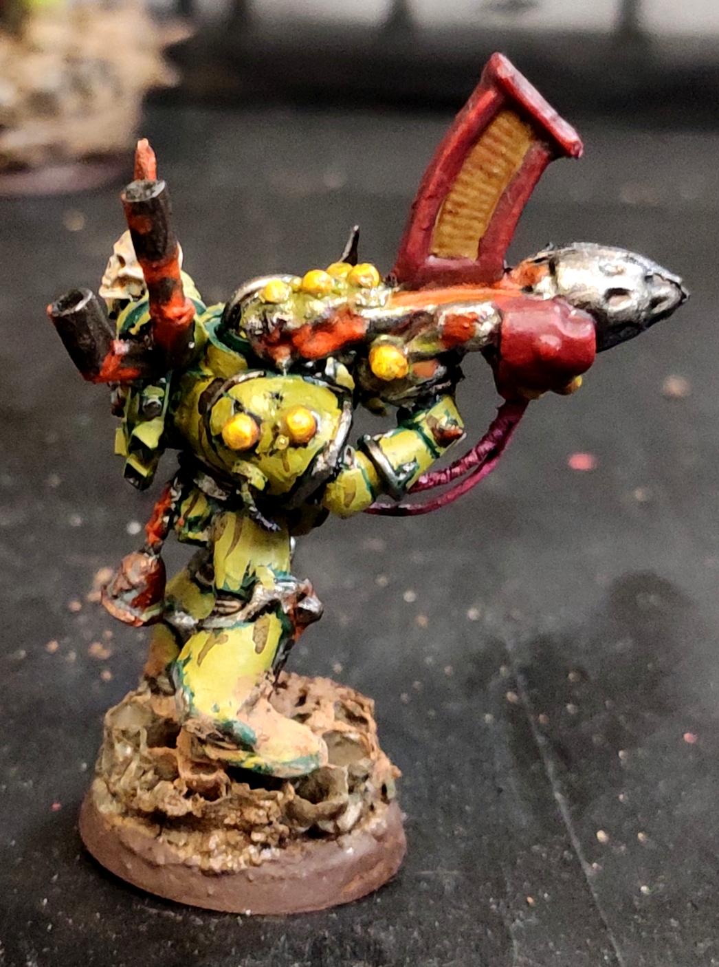 Blight, Casting, Chaos, Chaos Space Marines, Conversion, Death Guard, Decay, Disease, Heresy, Heretic Astartes, Infantry, Nurgle, Pestilence, Plague, Plague Marines, Rocket Launcher, Rot, Rust, Sculpting, Technolog, Tehnolog, Traitor Legions, Warhammer 40,000, Wasp Nest