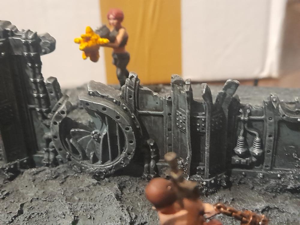 Adelana, Ambush, Attelus Kaltos, Chaos, Cultists, Diorama, Inquisition, Miniatures, Minis, Models, Original Characters, Secret War, Warhammer 40,000
