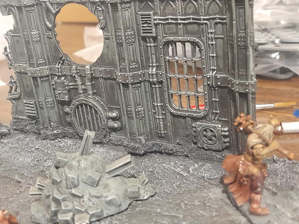 Adelana, Ambush, Attelus Kaltos, Chaos, Cultists, Diorama, Inquisition, Miniatures, Minis, Models, Original Characters, Secret War, Warhammer 40,000