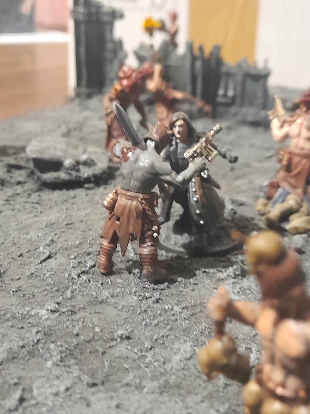 Adelana, Ambush, Attelus Kaltos, Chaos, Cultists, Diorama, Inquisition, Miniatures, Minis, Models, Original Characters, Secret War, Warhammer 40,000
