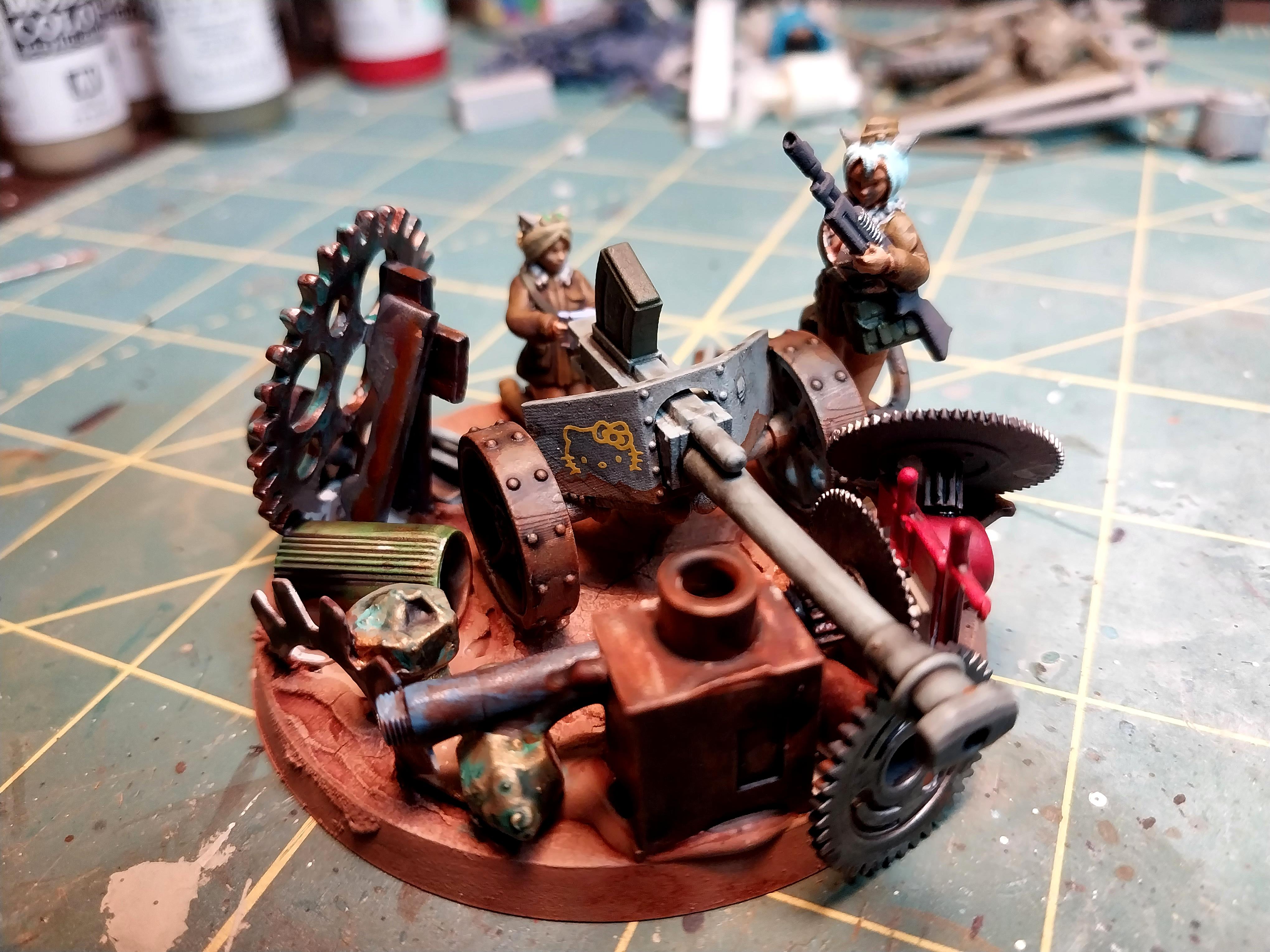 Autocannon, Catgirl, Heavy, Hello Kitty, Weapon, Winterguard