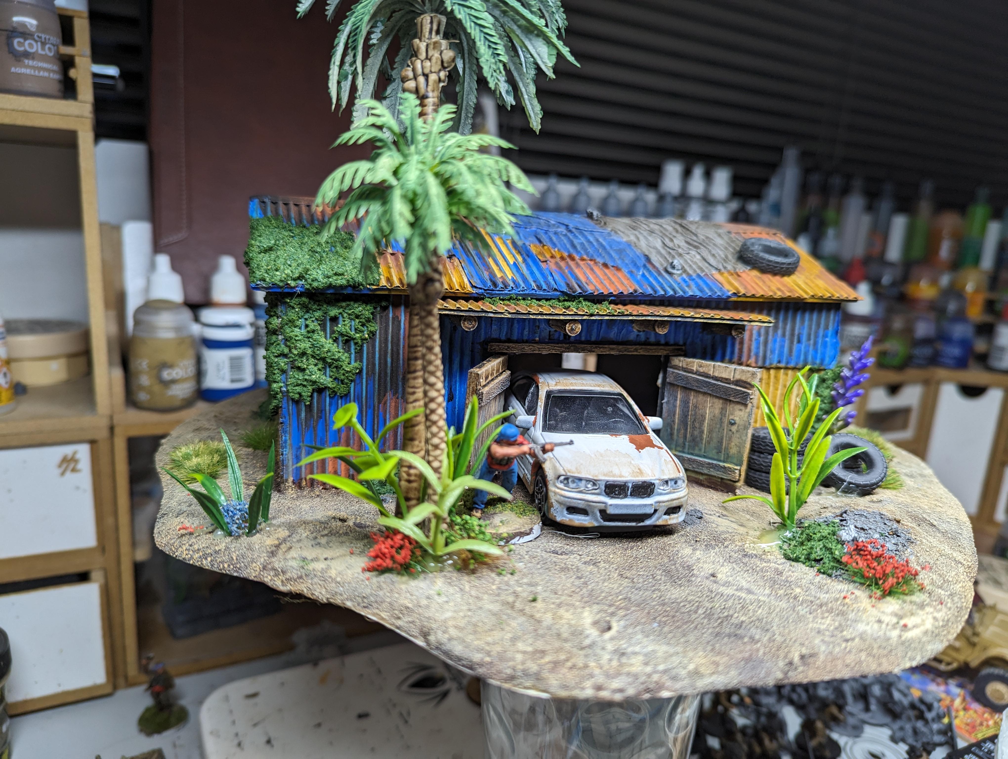 Garage, Hut, Modern, Terrain, Tropical