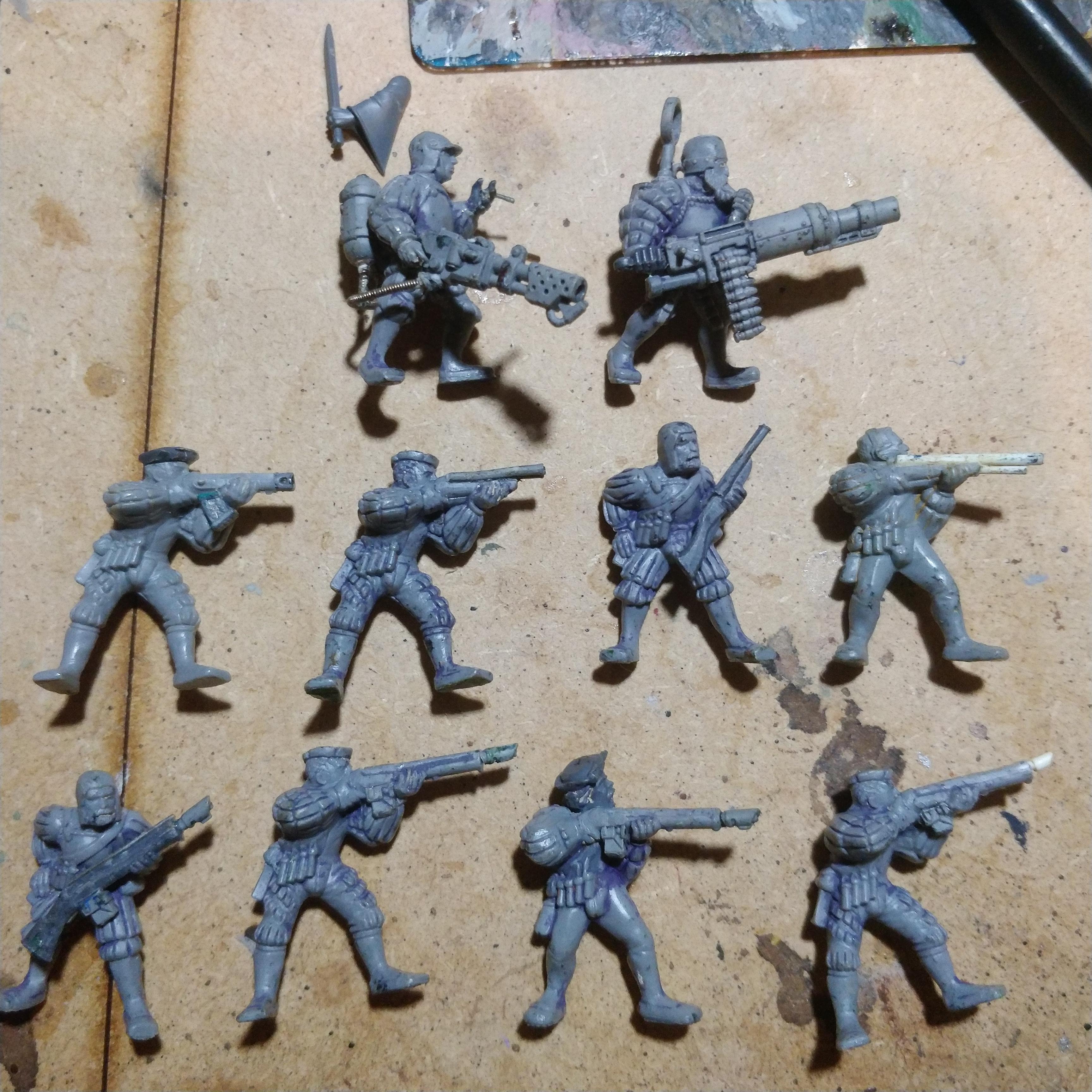 Brat Gang, Conversion, Empire, Handgunners, Necromunda, Van Saar, Work In Progress