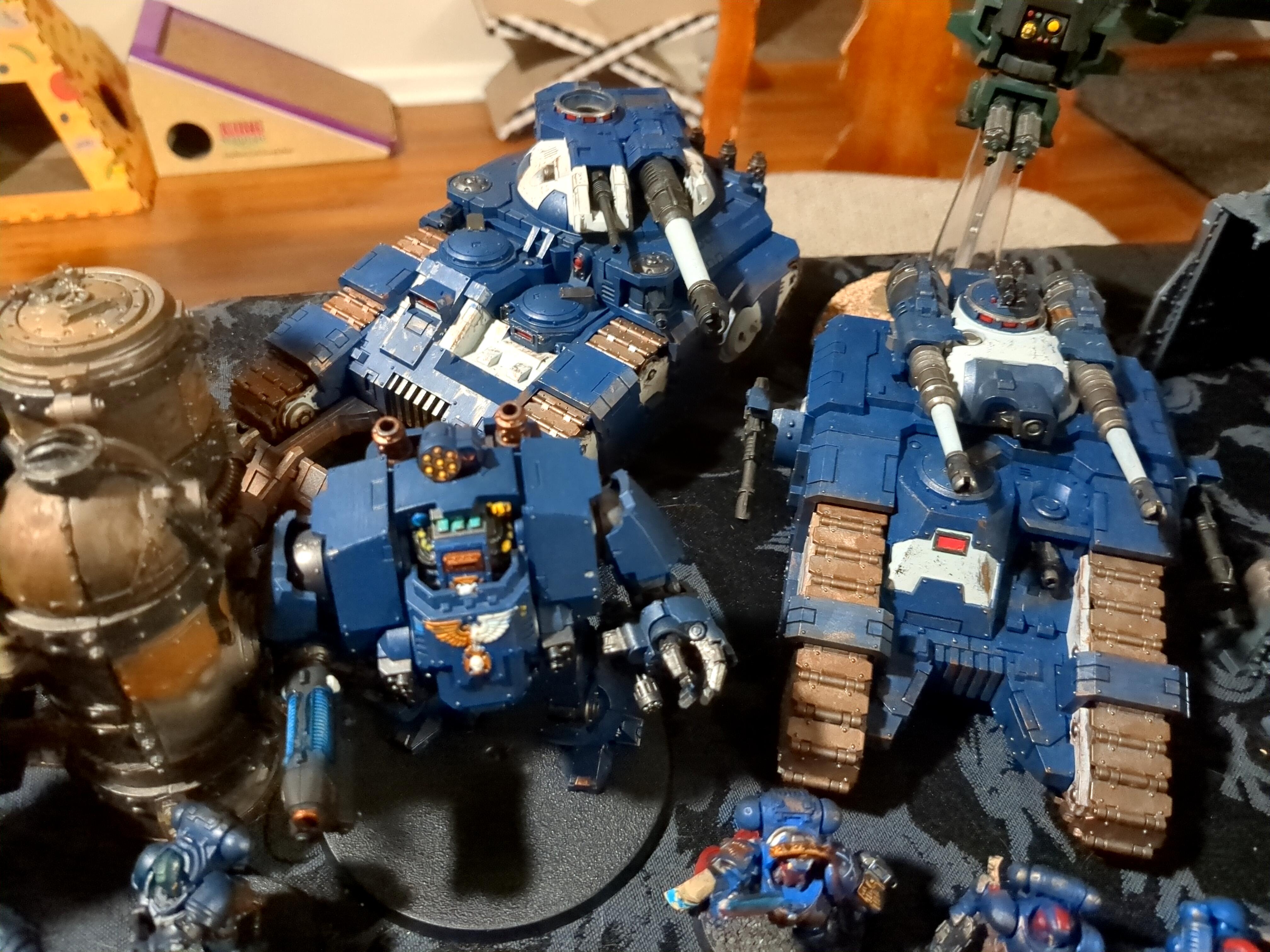 Kratos, Redemptor, Sicaran, Space Marines, Tank