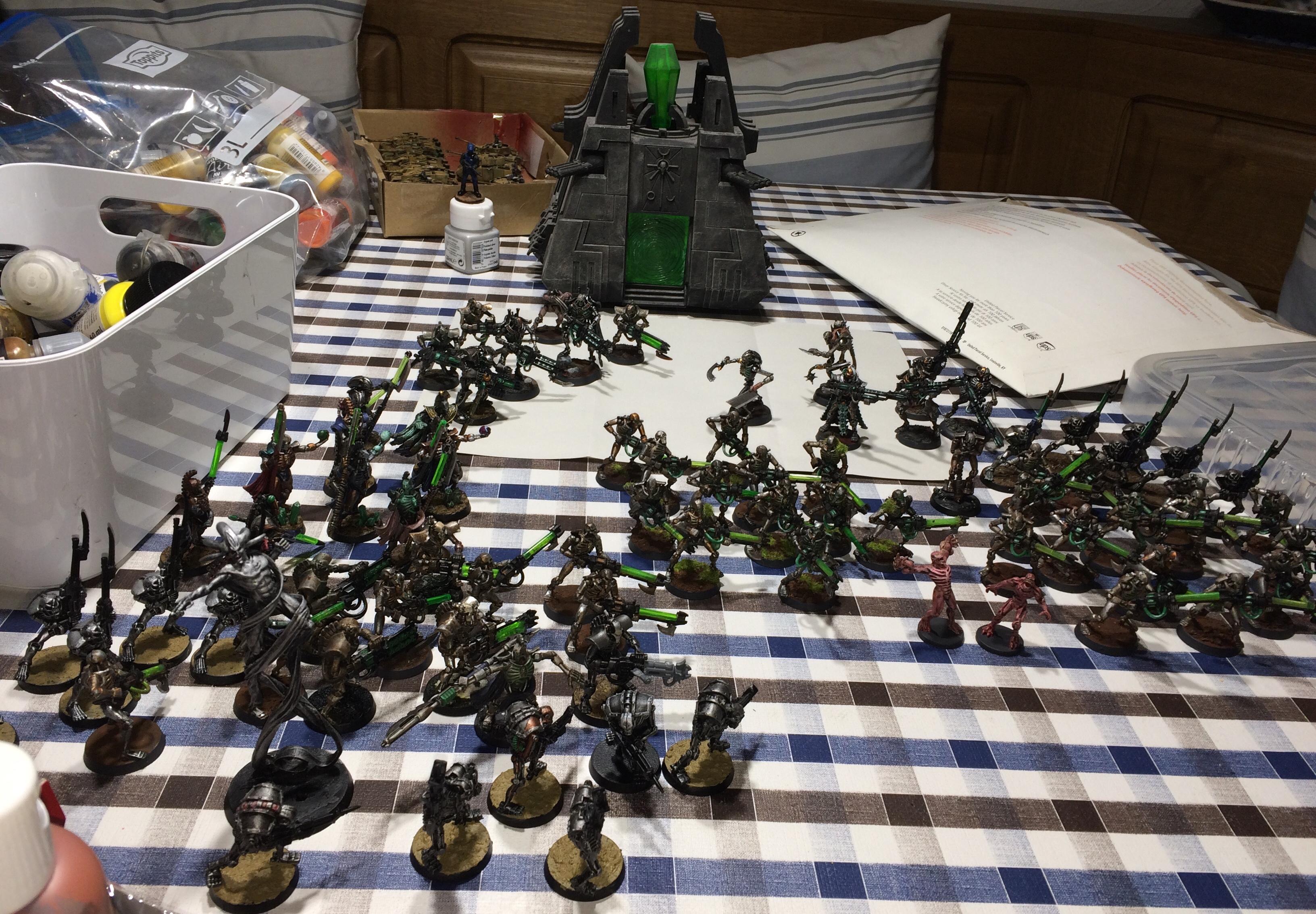 Conversion, Gaukler, Lord, Metallic, Necrons, Scratch Build, Skeletons, Undead, Warriors