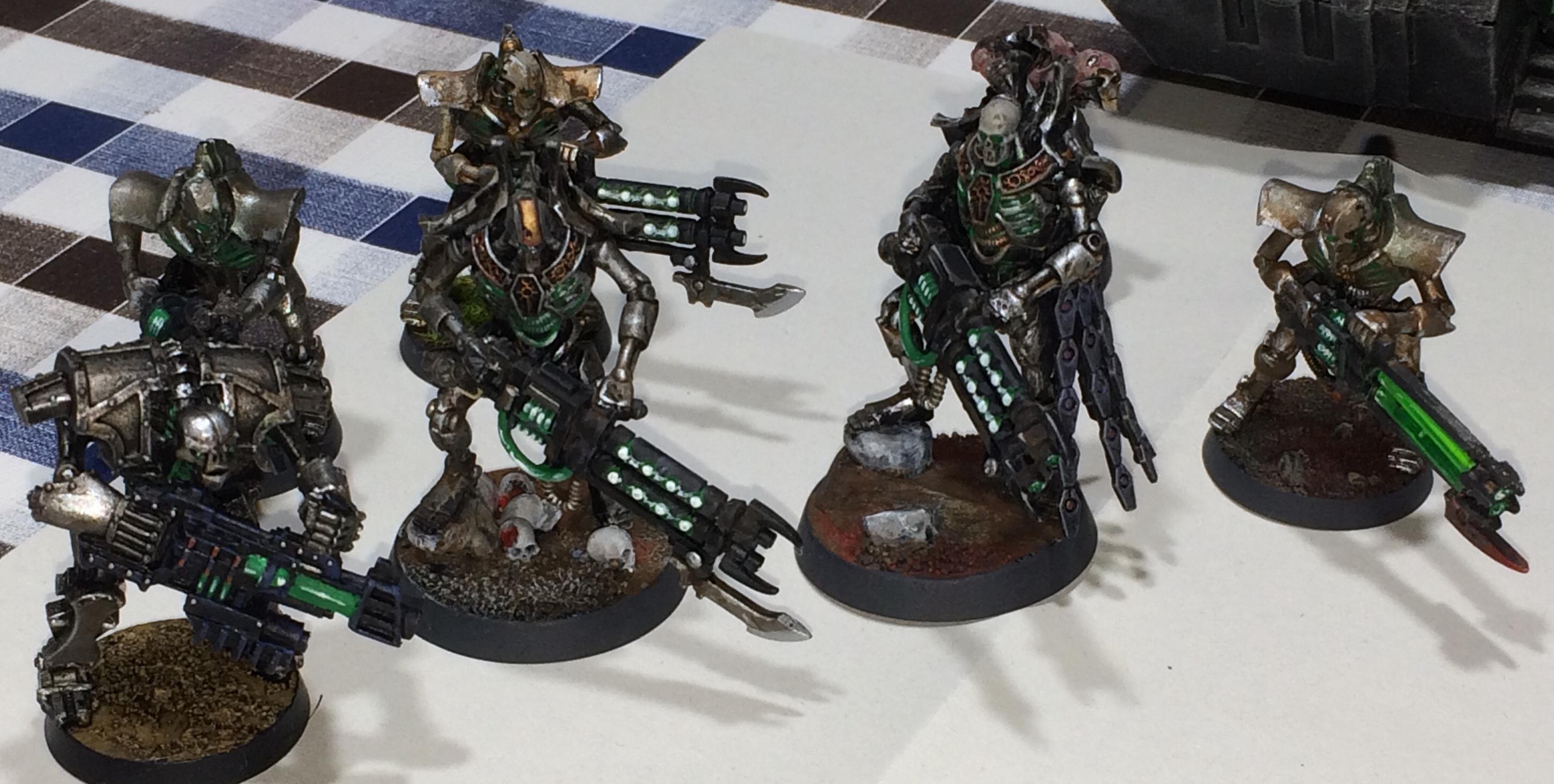 Conversion, Gaukler, Lord, Metallic, Necrons, Scratch Build, Skeletons, Undead, Warriors