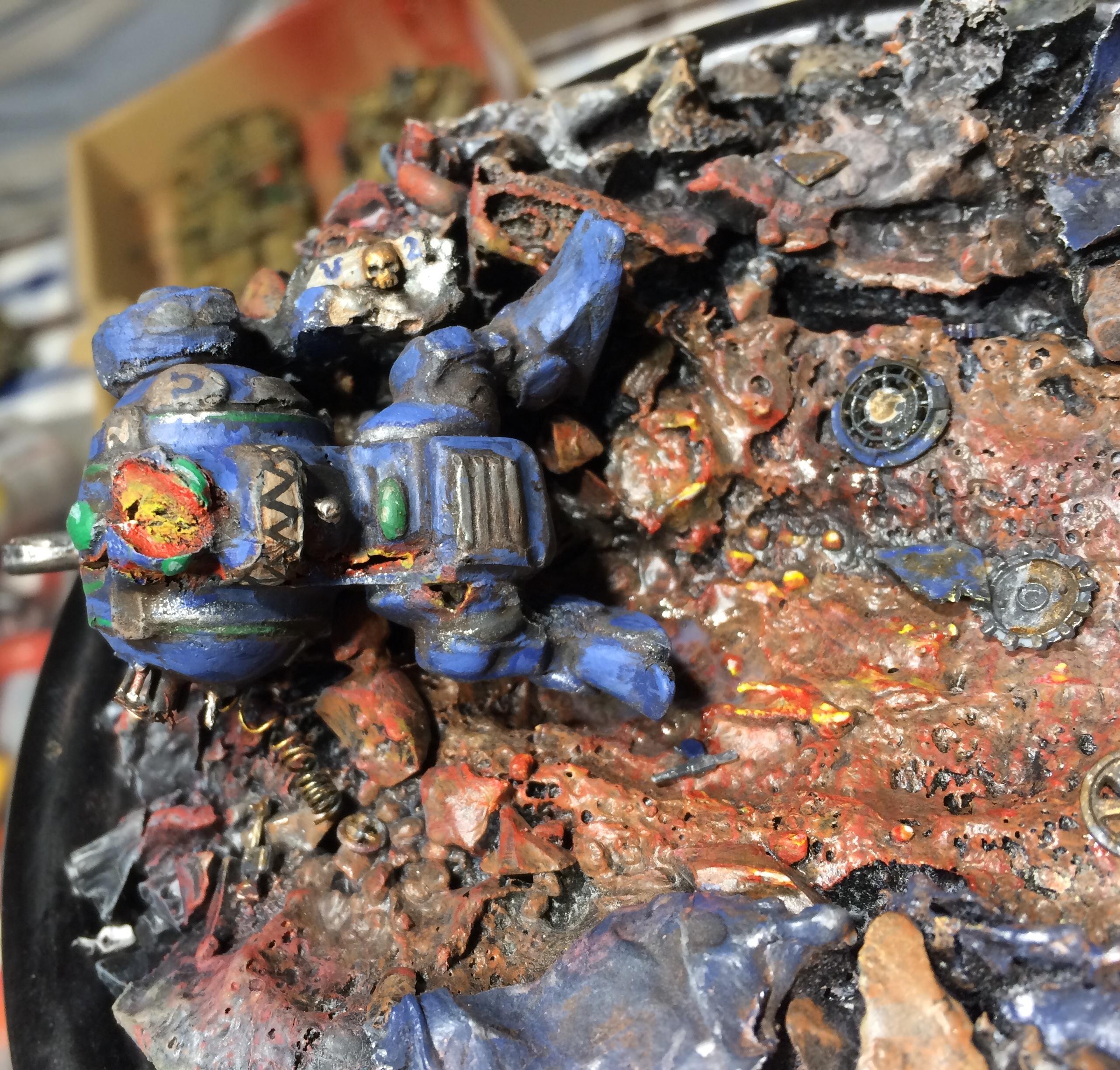 Action, Diorama, Dreadnought, Fight, Oldhammer, Powerful, Super, Tau, Versus, Vingette, Weapon