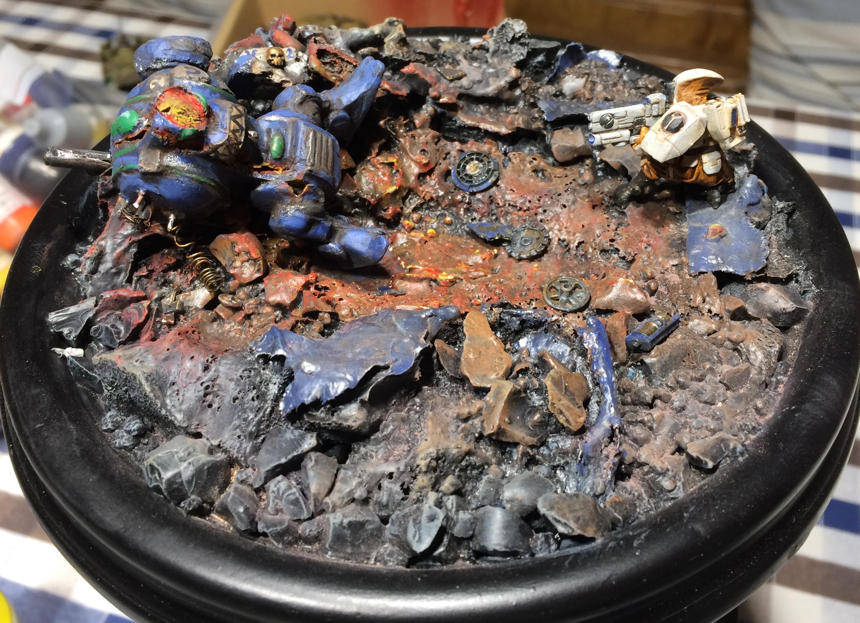 Action, Diorama, Dreadnought, Fight, Oldhammer, Powerful, Super, Tau, Versus, Vingette, Weapon