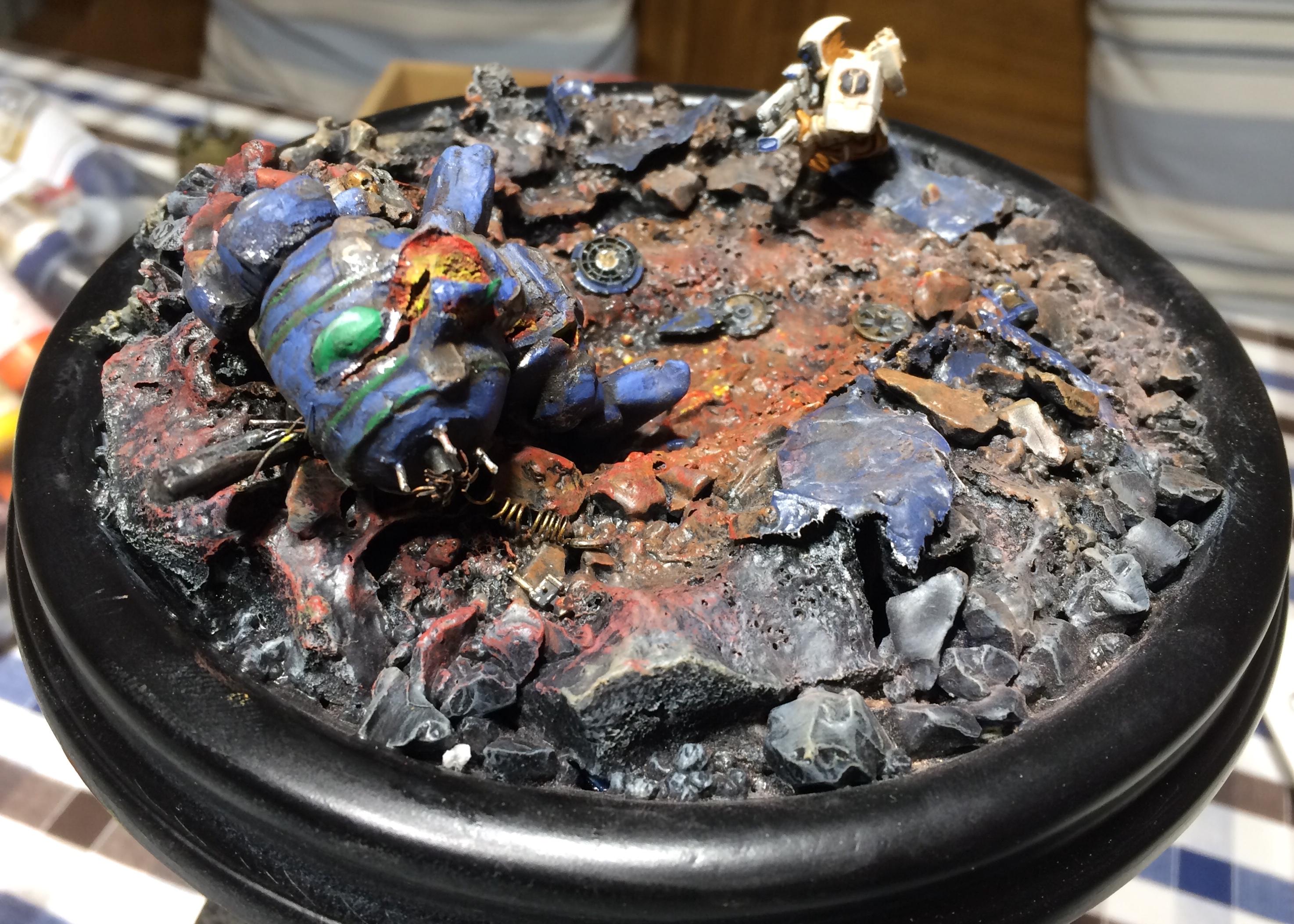 Action, Diorama, Dreadnought, Fight, Oldhammer, Powerful, Super, Tau, Versus, Vingette, Weapon