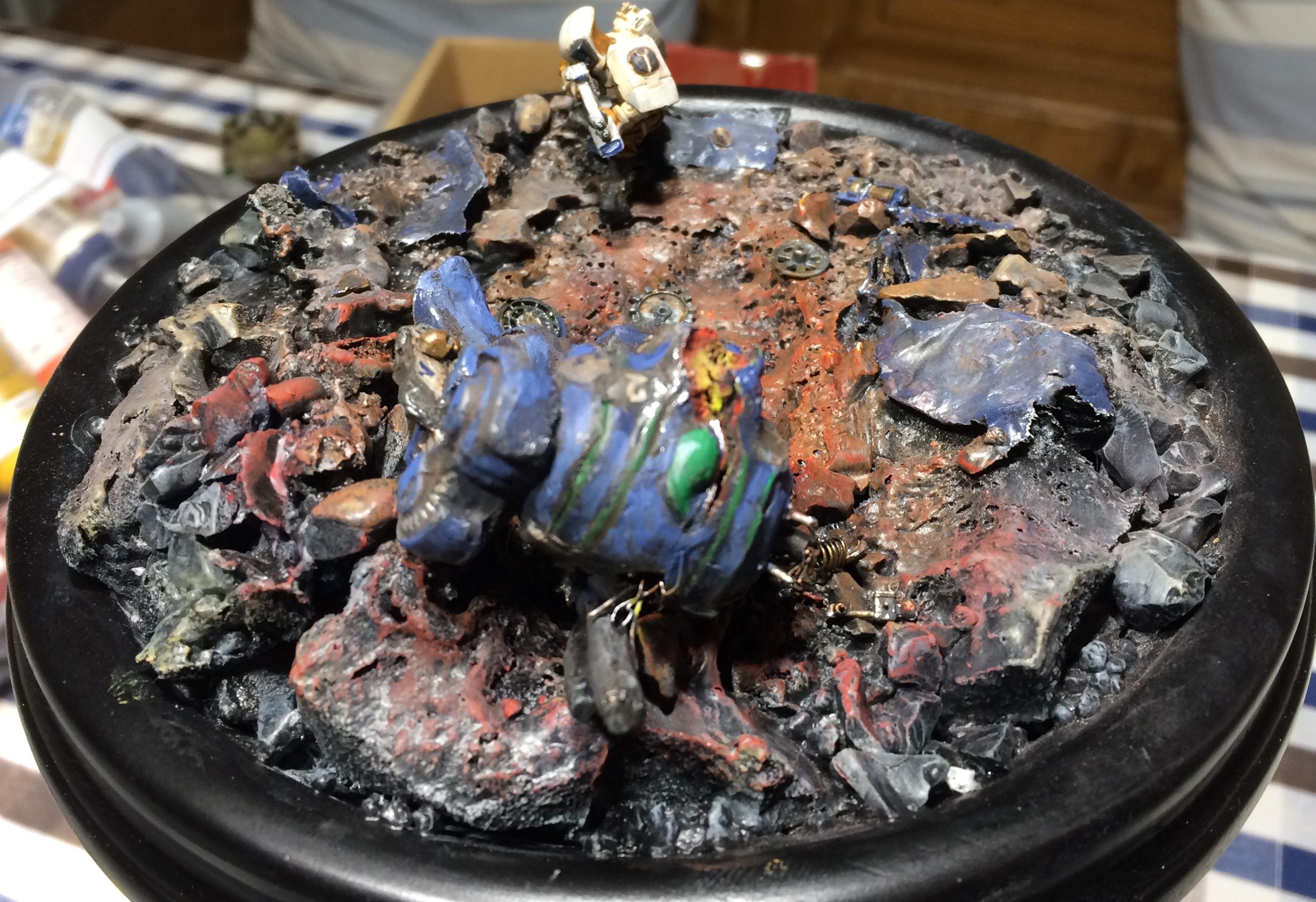 Action, Diorama, Dreadnought, Fight, Oldhammer, Powerful, Super, Tau, Versus, Vingette, Weapon