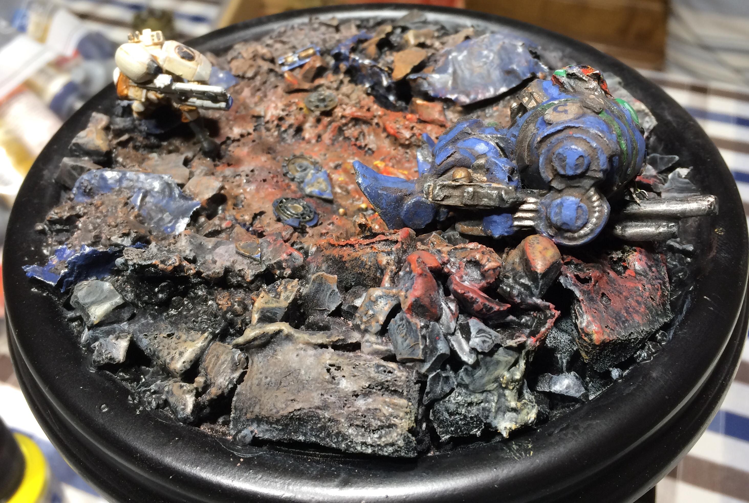 Action, Diorama, Dreadnought, Fight, Oldhammer, Powerful, Super, Tau, Versus, Vingette, Weapon