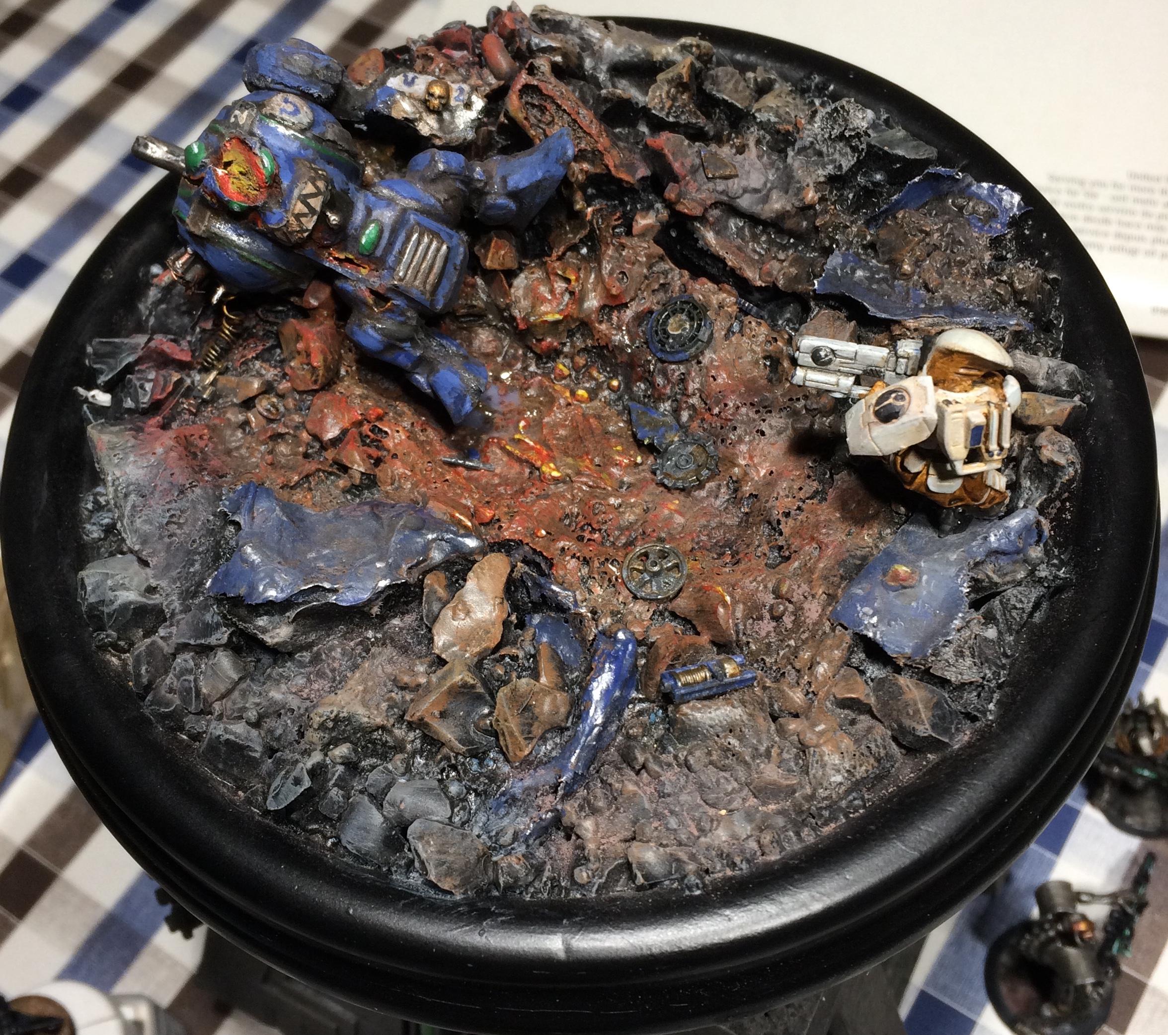 Action, Diorama, Dreadnought, Fight, Oldhammer, Powerful, Super, Tau, Versus, Vingette, Weapon
