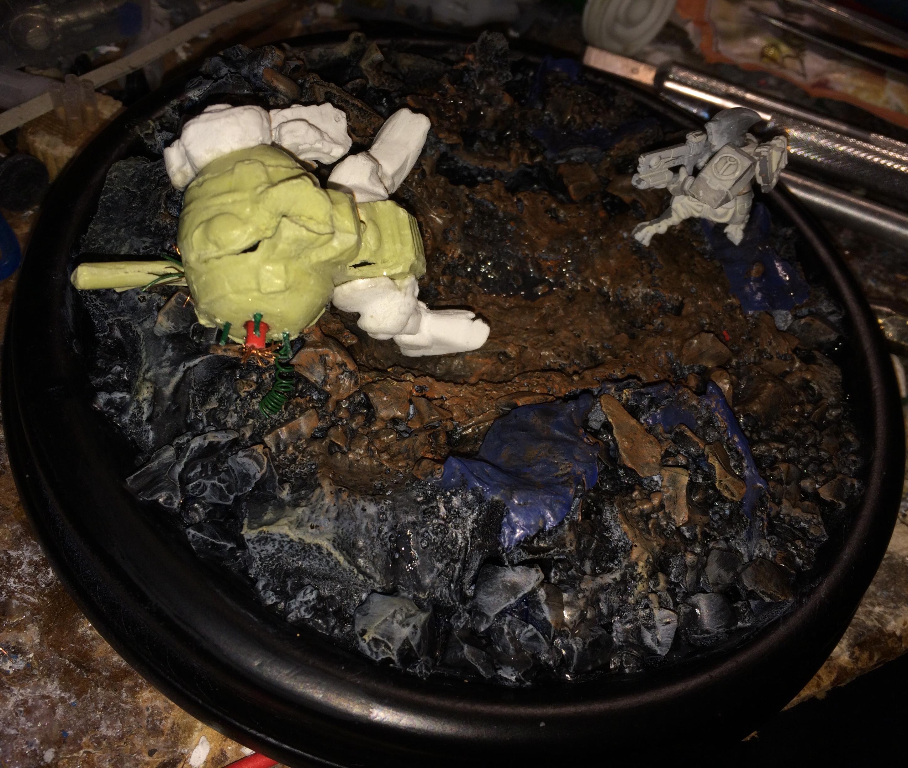 Action, Diorama, Dreadnought, Fight, Oldhammer, Powerful, Super, Tau, Versus, Vingette, Weapon