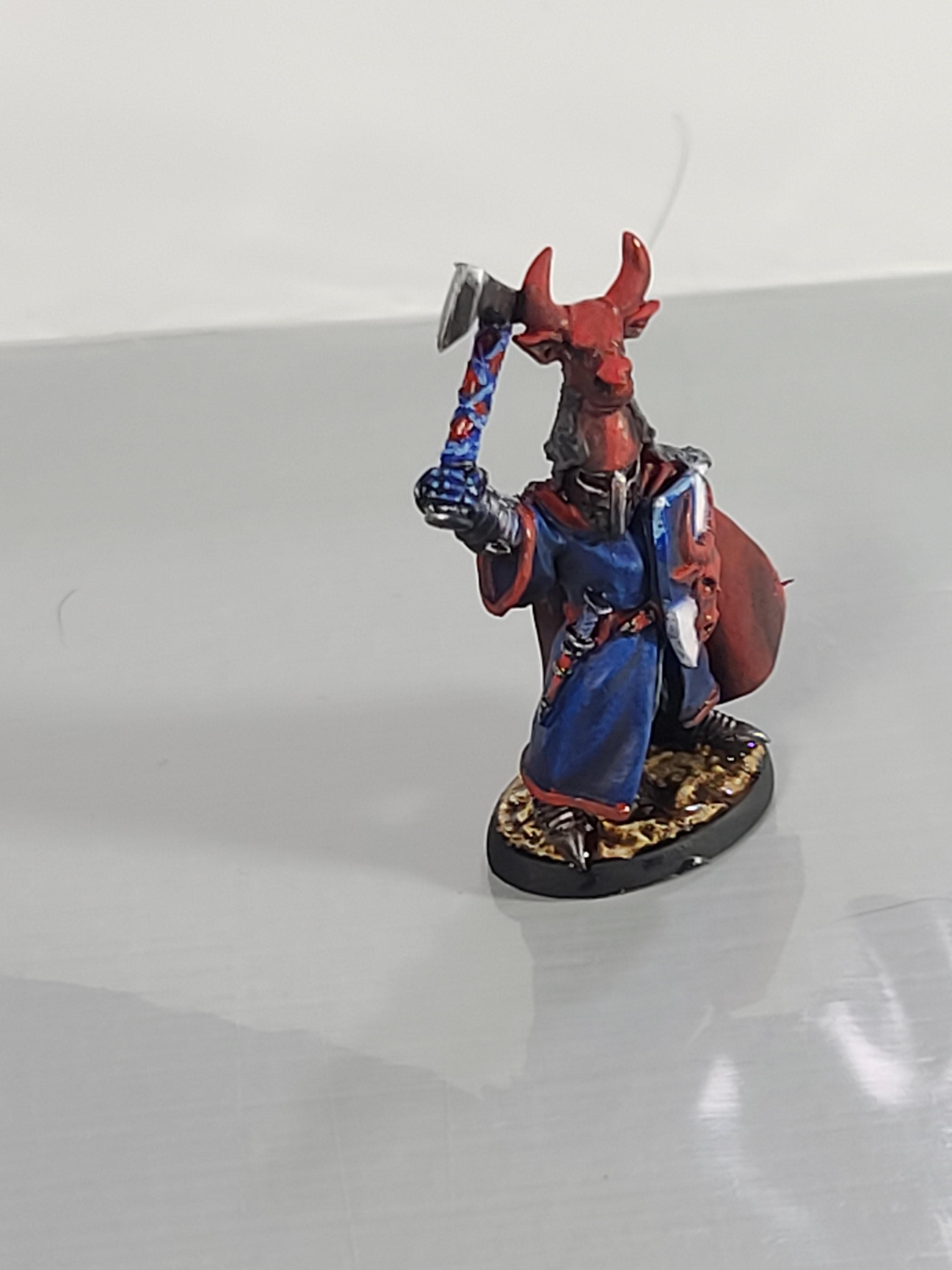 Bones, Bull Head, Dungeons And Dragons, Extravagant Headgear, Knights, Pvc, Reaper Miniatures, Sir Guy The Red