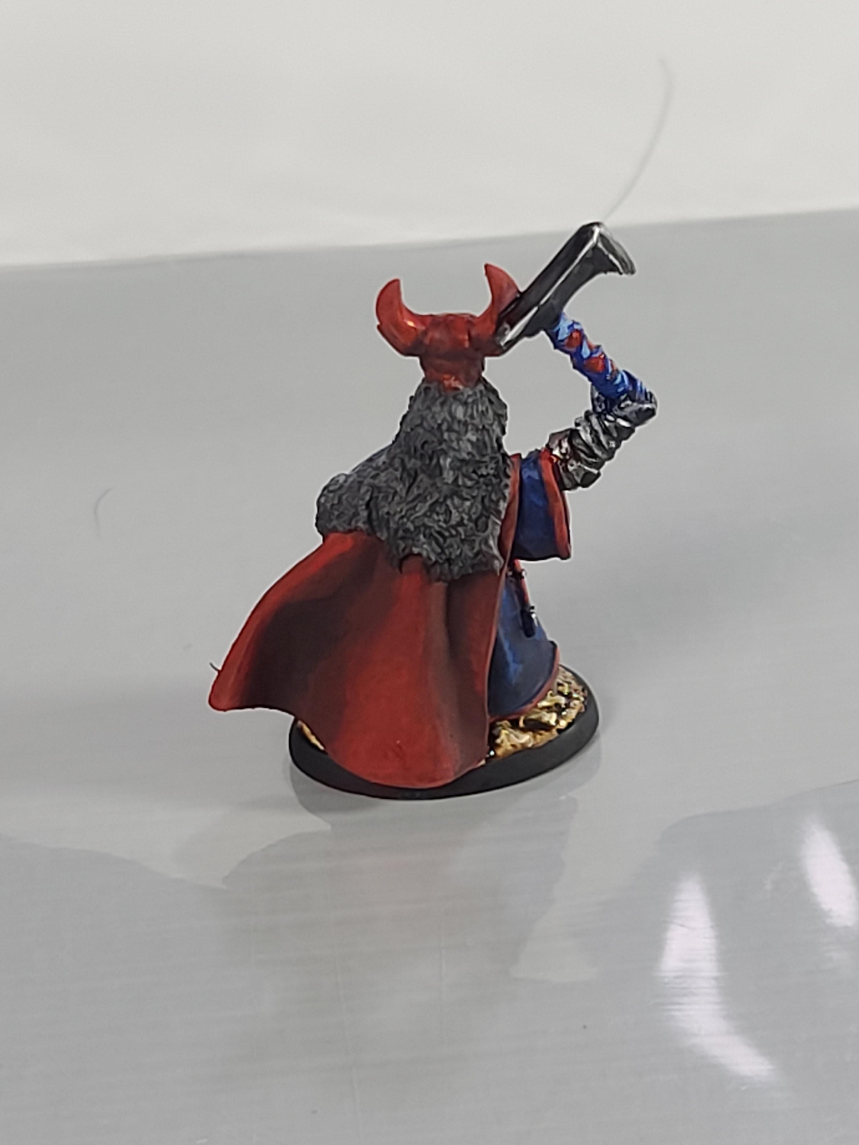 Bones, Bull Head, Dungeons And Dragons, Extravagant Headgear, Knights, Pvc, Reaper Miniatures, Sir Guy The Red
