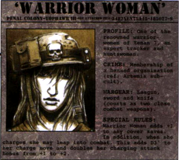 Imperial Guard, Last Chancers, Penal Legion, Warrior Woman