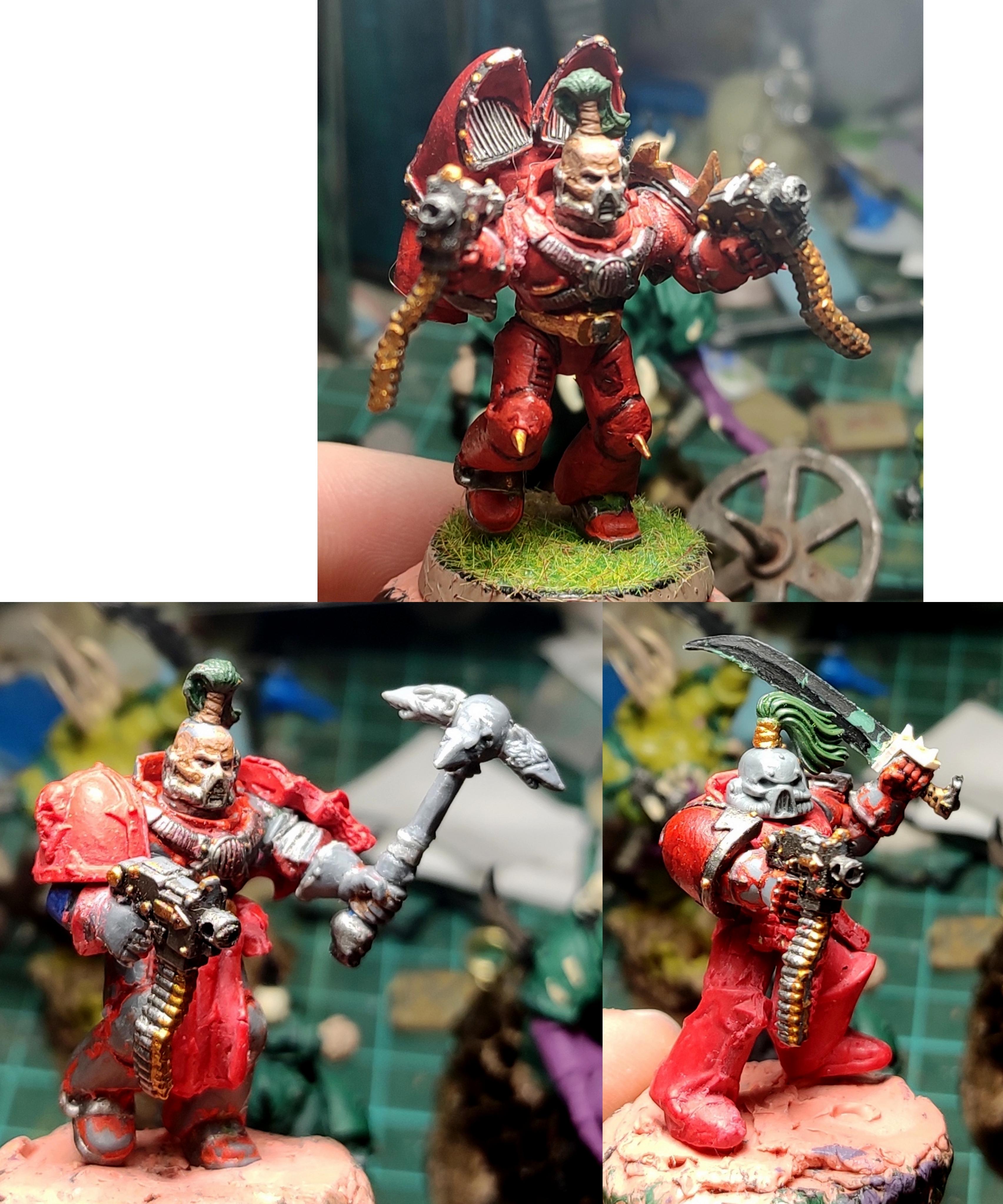 Casting, Chaos, Chaos Space Marines, Collage, Conversion, Heresy, Heretic Astartes, Infantry, Kitbash, Mace, Putty, Raptors, Rebuild, Saber, Traitor Legions, Warhammer 40,000, Work In Progress