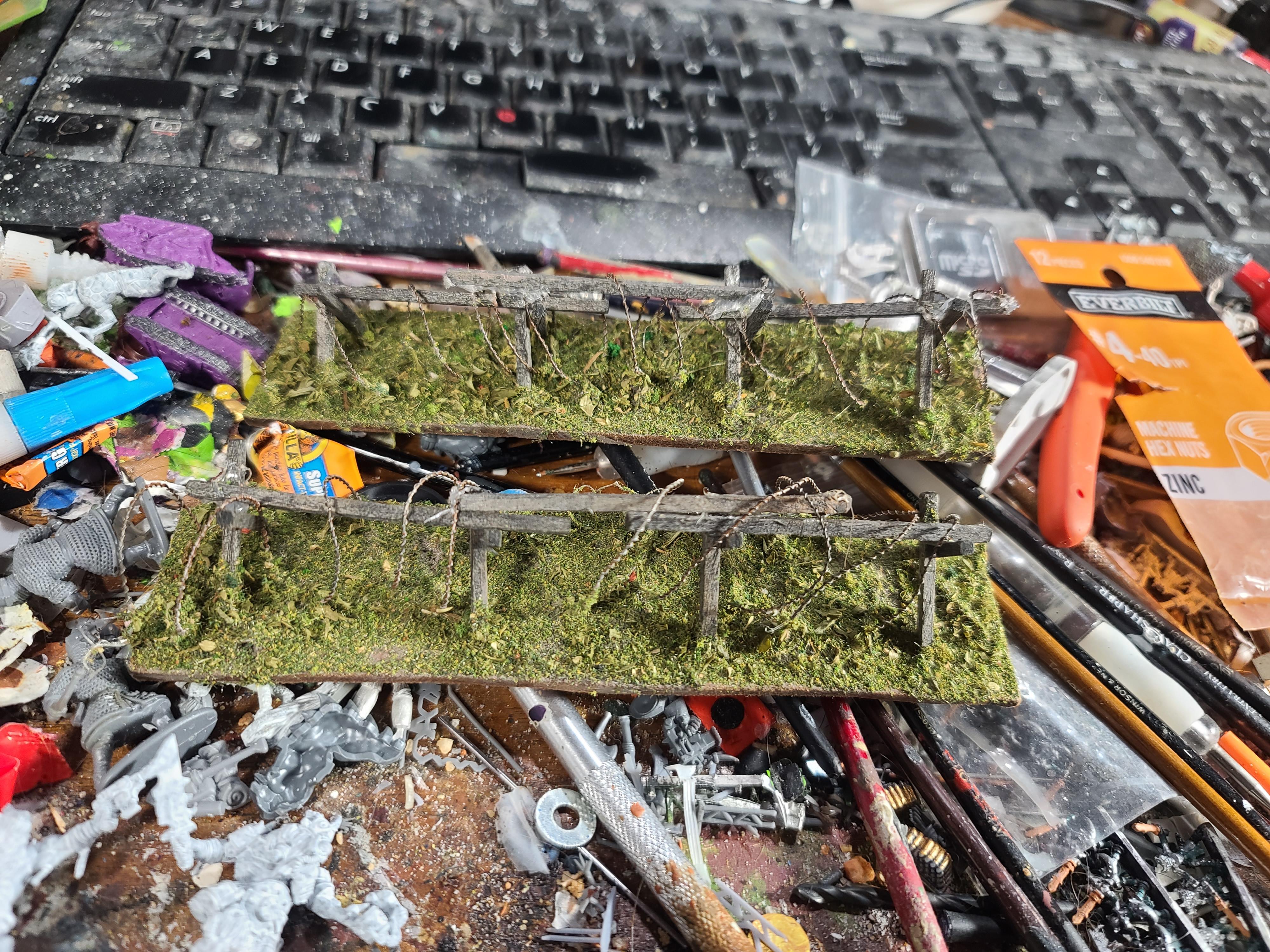 Barbed Wire, Hobby U, Scratch Build, Terrain