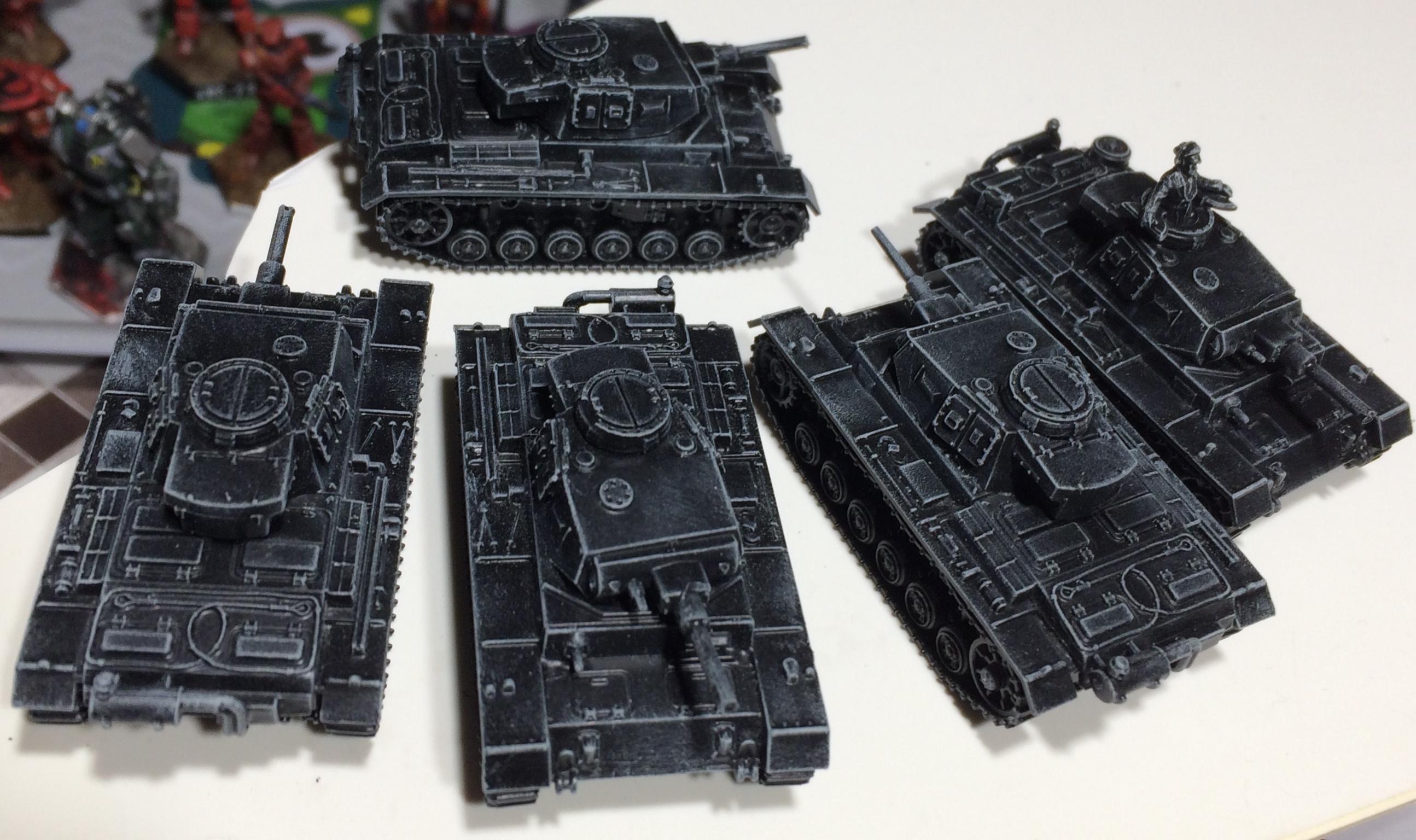 Flames Of War, Germans, Panzer 3, Stug, Stuh, Tank