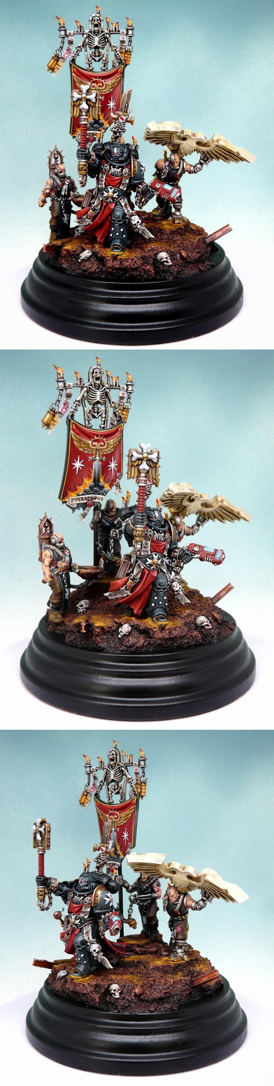Adeptus Astartes, Black Templars, Chaplain, Grimaldus, Imperial Fists, Primaris, Space Marines
