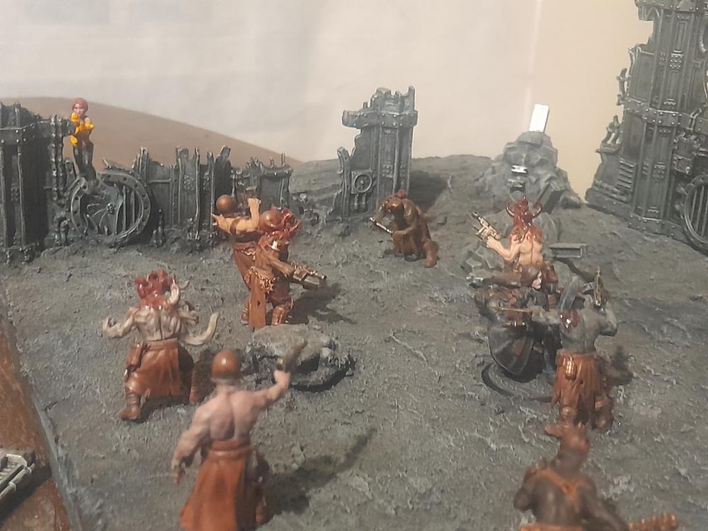 Adelana Helgen, Ambush, Attelus Kaltos, Badass, Bolter, Chaos, Cultists, Dark Heresy, Diorama, Inquisition, Power Sword, Secret War, Throne Agent, Throne Agents, Warhammer 40,000, Warhammer Fantasy