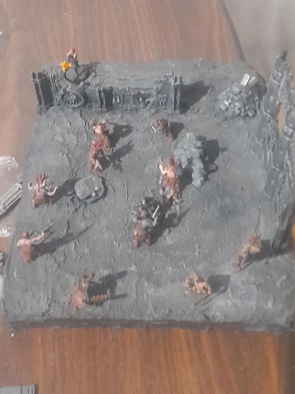 Adelana Helgen, Ambush, Attelus Kaltos, Badass, Bolter, Chaos, Cultists, Dark Heresy, Diorama, Inquisition, Power Sword, Secret War, Throne Agent, Throne Agents, Warhammer 40,000, Warhammer Fantasy