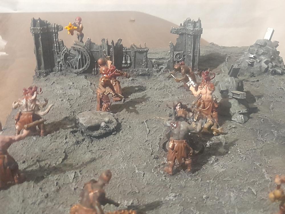 Adelana Helgen, Ambush, Attelus Kaltos, Badass, Bolter, Chaos, Cultists, Dark Heresy, Diorama, Inquisition, Power Sword, Secret War, Throne Agent, Throne Agents, Warhammer 40,000, Warhammer Fantasy