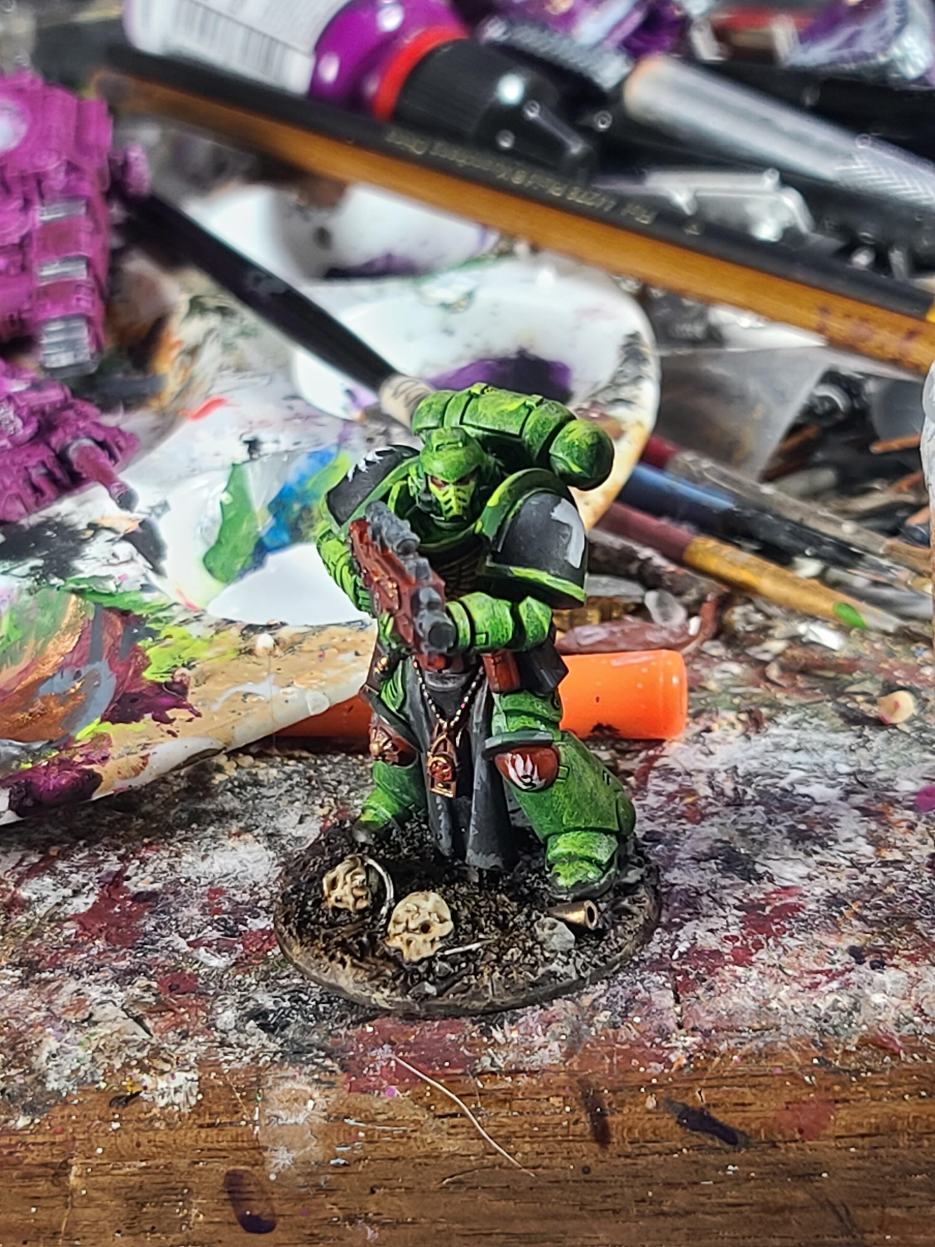 28mm, Games Workshop, Salamanders, Space Marines, Warhammer 40,000