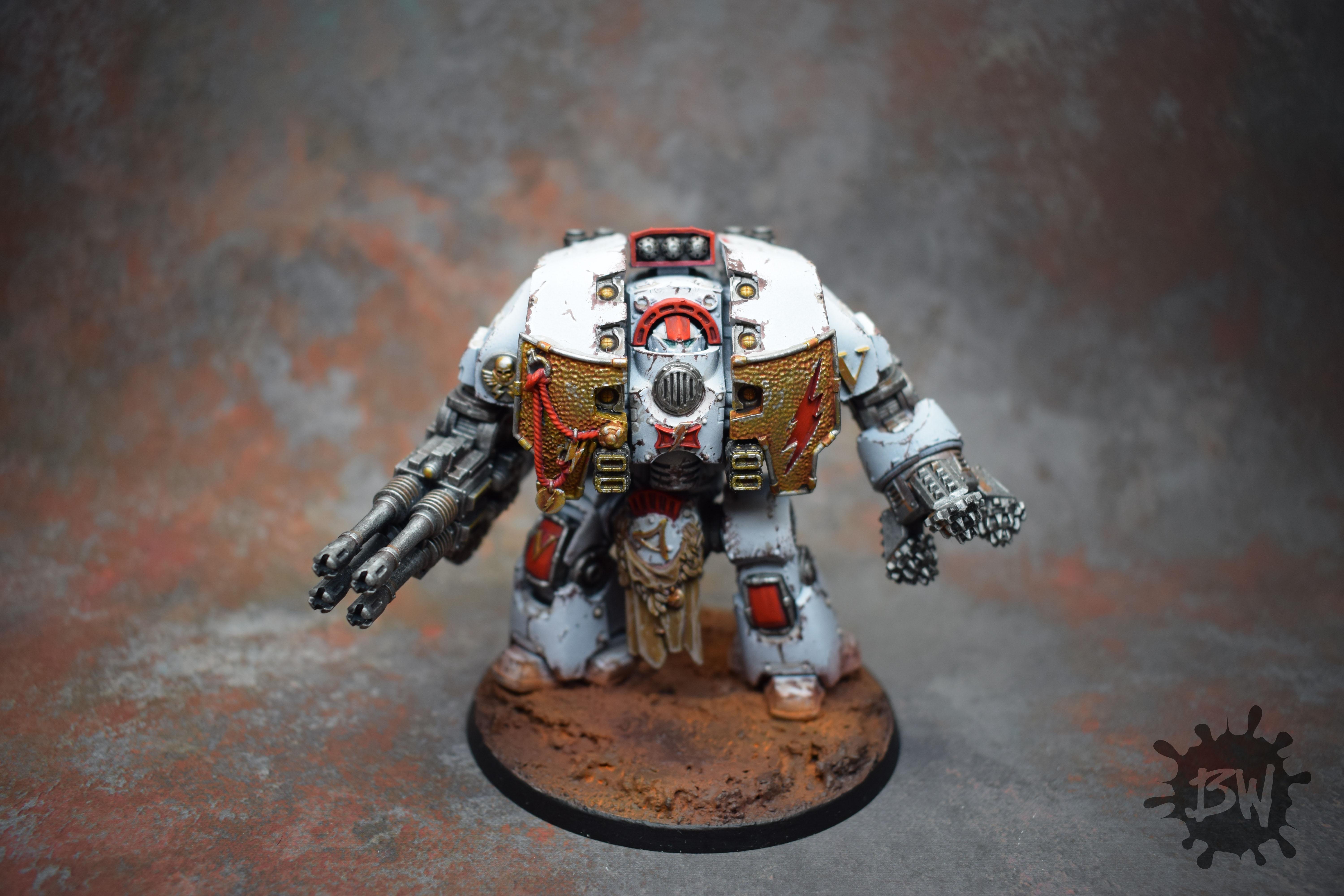 30k, Games Workshop, Warhammer 40,000, White Scars Leviathan Siege Dreadnought