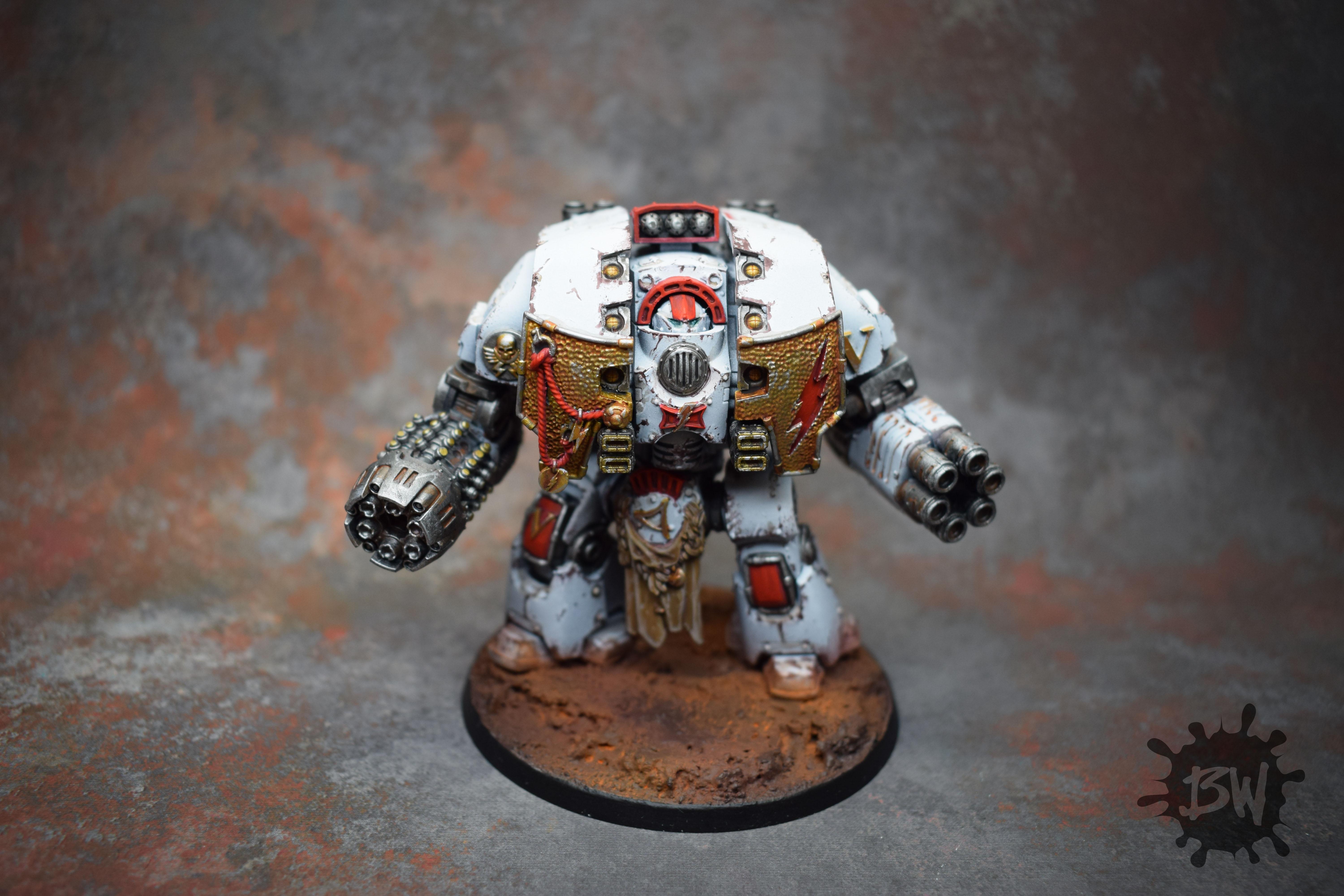 30k, Games Workshop, Warhammer 40,000, White Scars Leviathan Siege Dreadnought