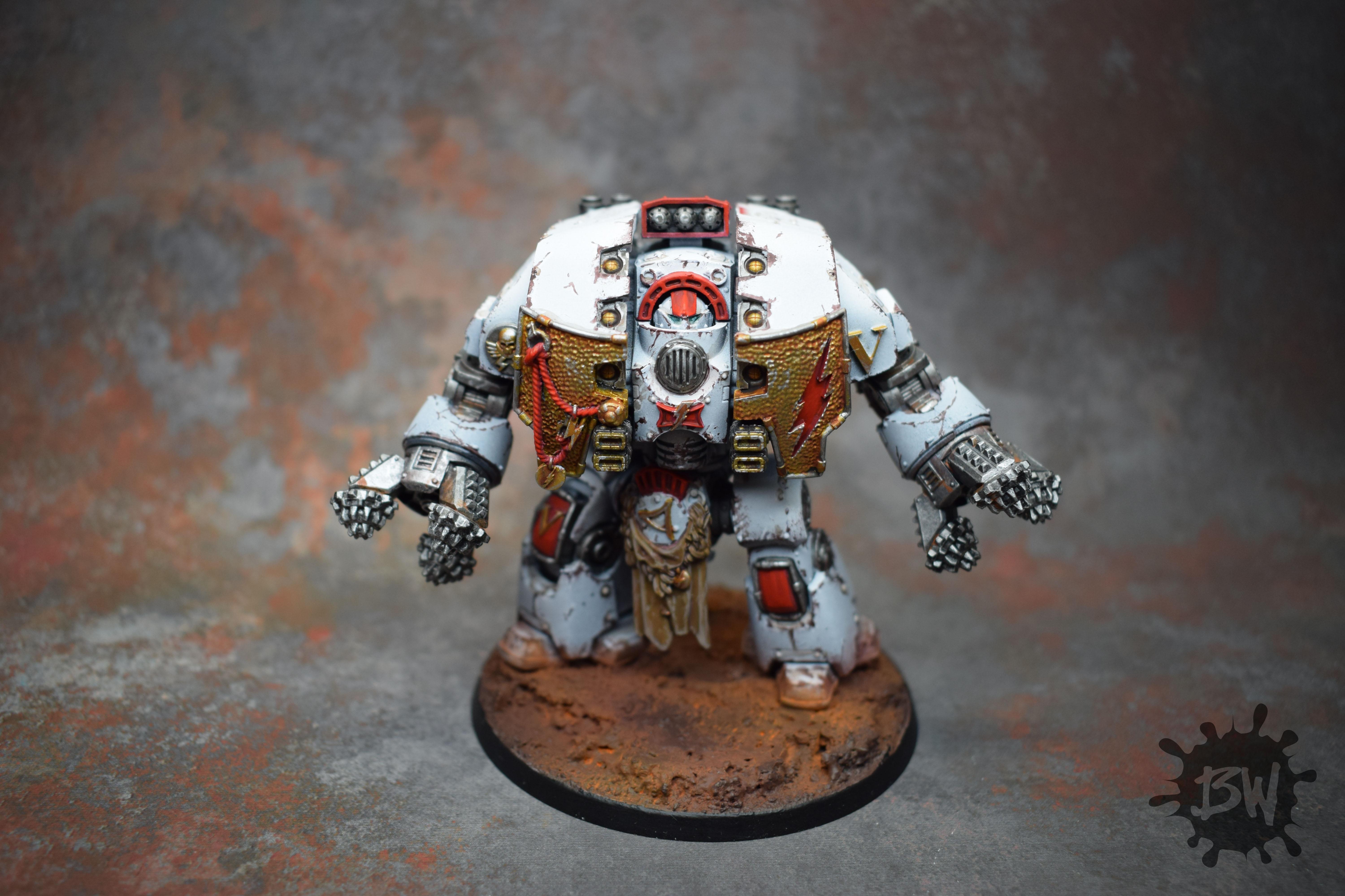 30k, Games Workshop, Warhammer 40,000, White Scars Leviathan Siege Dreadnought