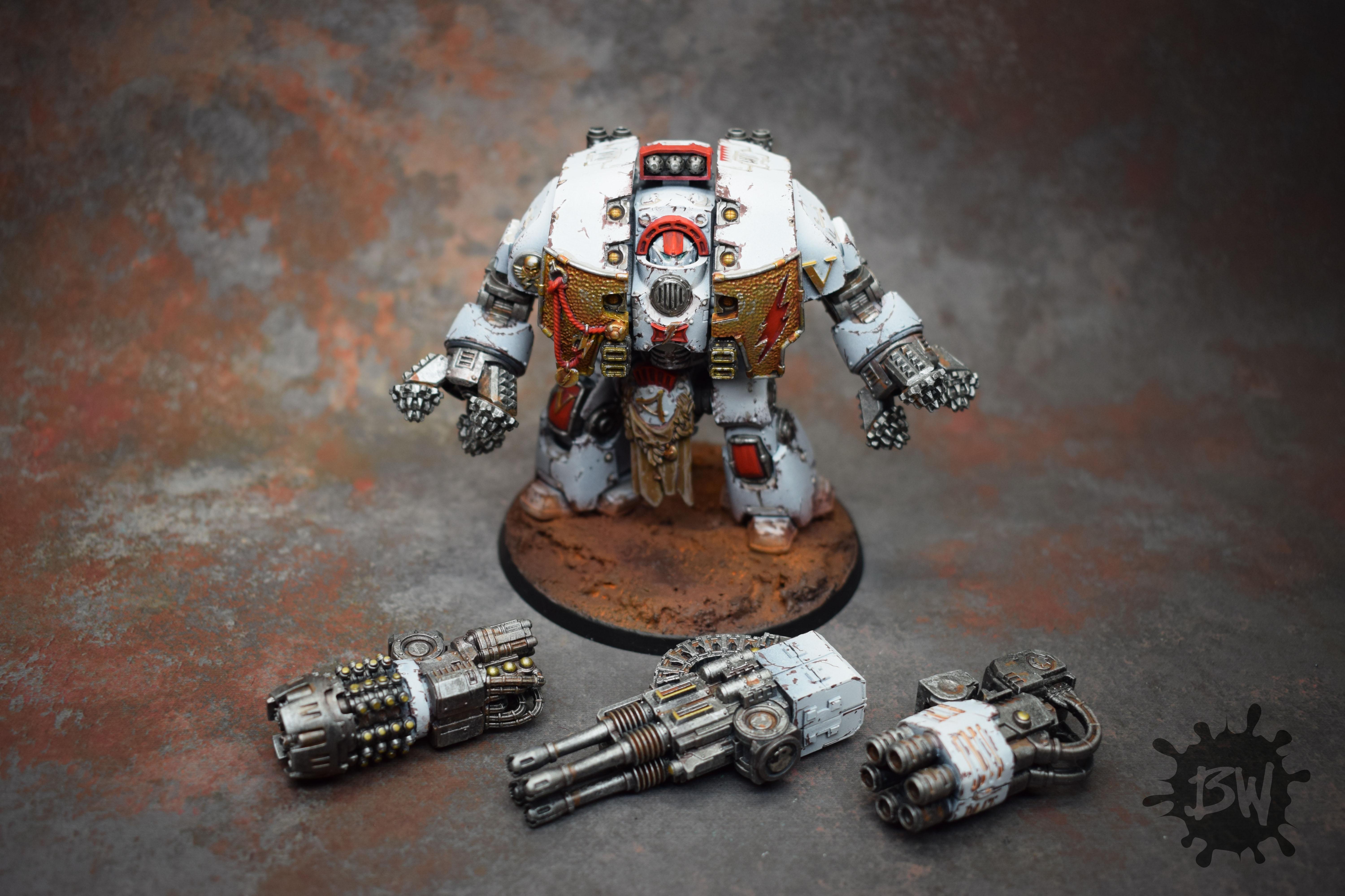 30k, Games Workshop, Warhammer 40,000, White Scars Leviathan Siege Dreadnought