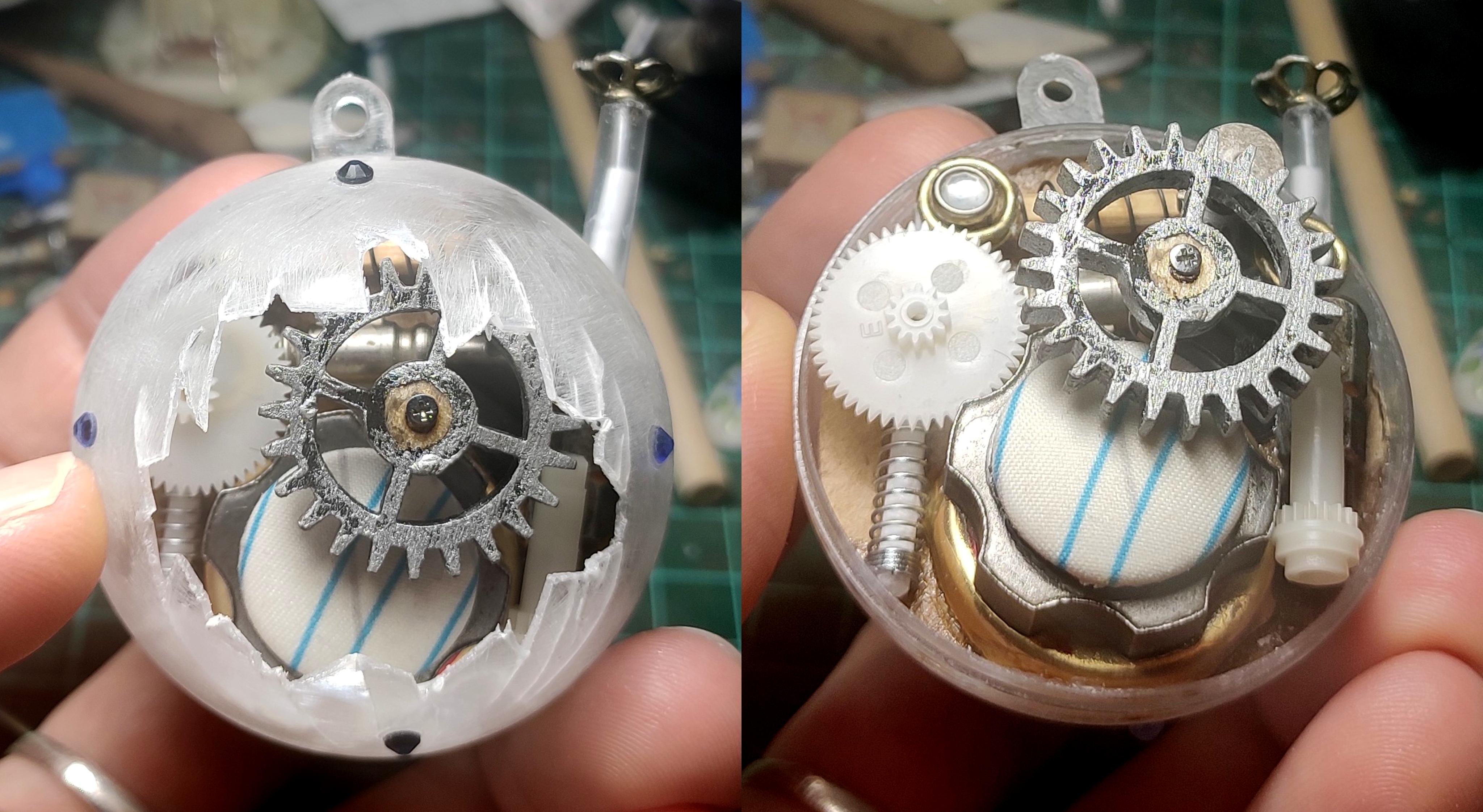 Beads, Christmas Decoration, Christmas Ornaments, Clockwork, Collage, Do-it-yourself, Gears, Gift, New Year, Scratch Build, Steampunk, Work In Progress