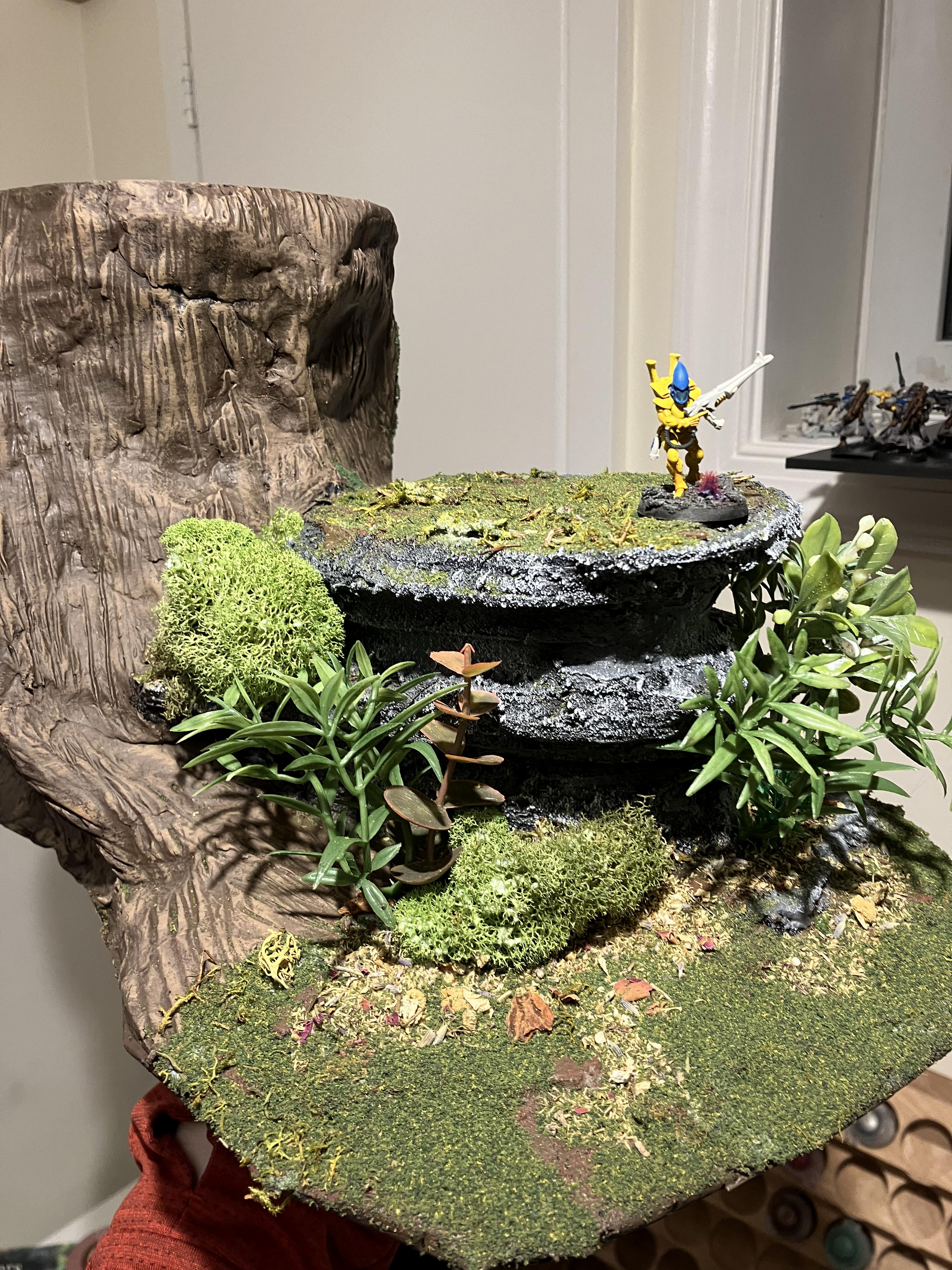 Do-it-yourself, Forest, Jungle, Ruins, Scratcbuilt, Terrain, Train, Trees, Warhammer 40k Scenery