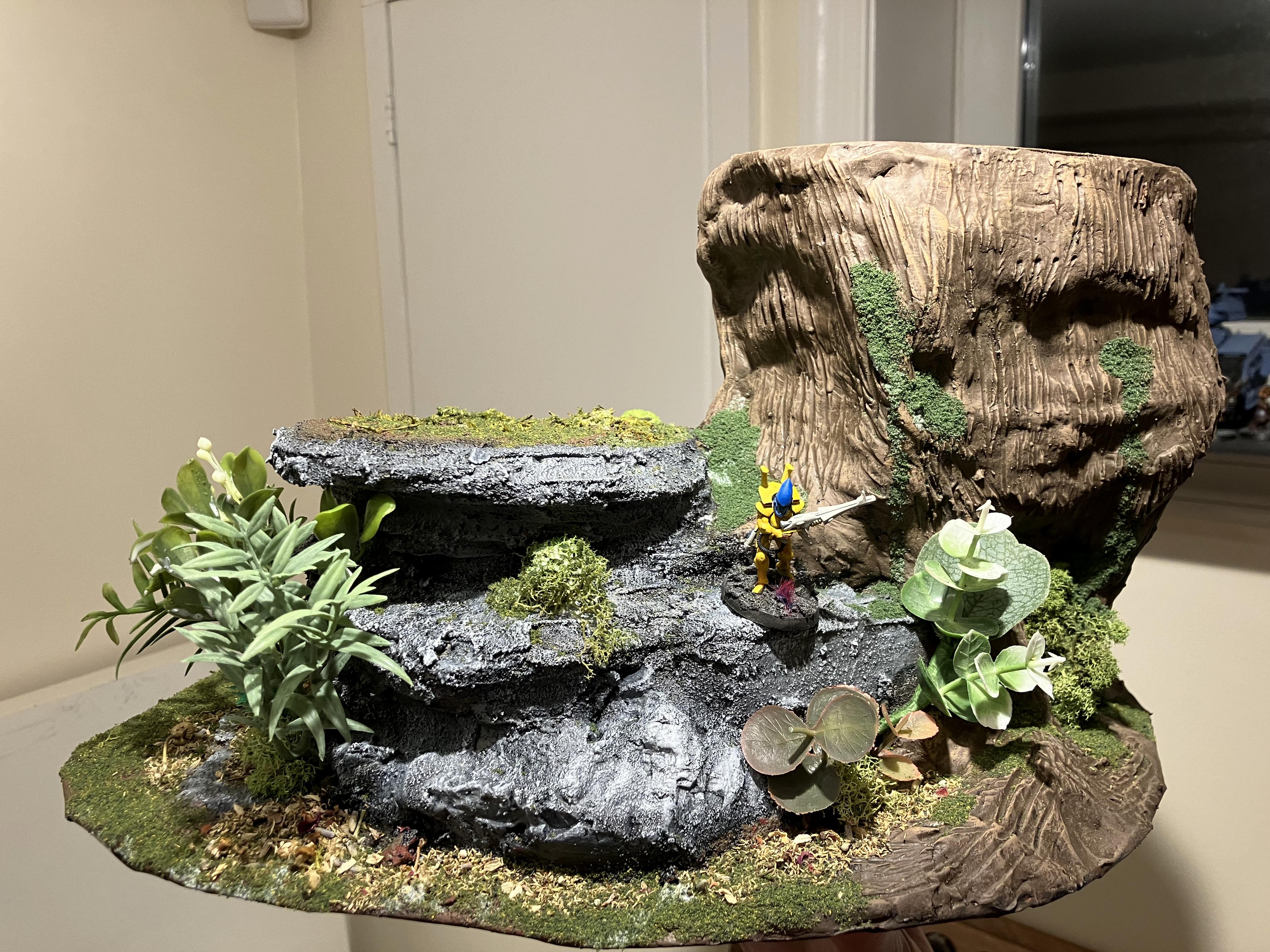 Do-it-yourself, Forest, Jungle, Ruins, Scratcbuilt, Terrain, Train, Trees, Warhammer 40k Scenery