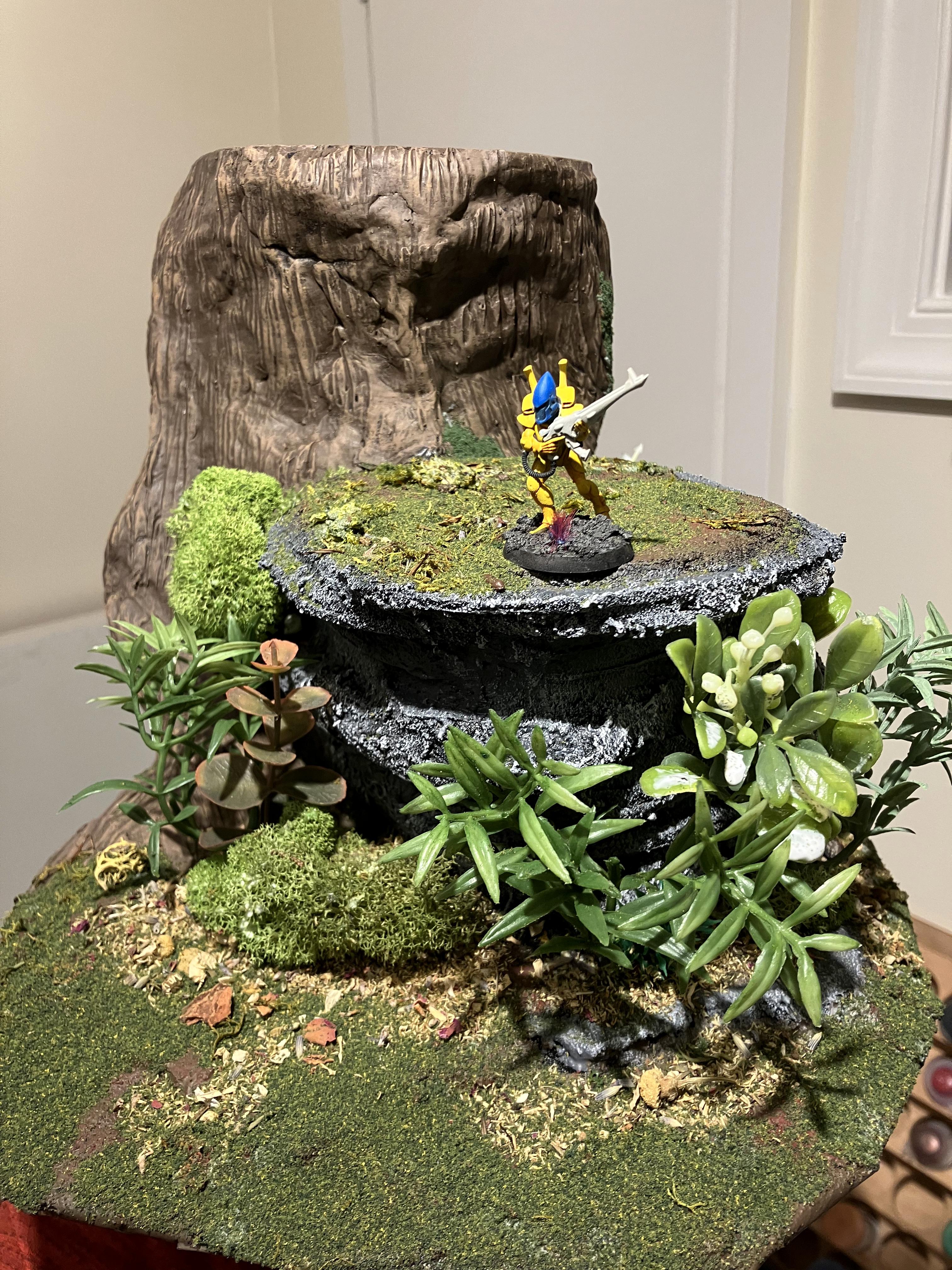 Do-it-yourself, Forest, Jungle, Ruins, Scratcbuilt, Terrain, Train, Trees, Warhammer 40k Scenery