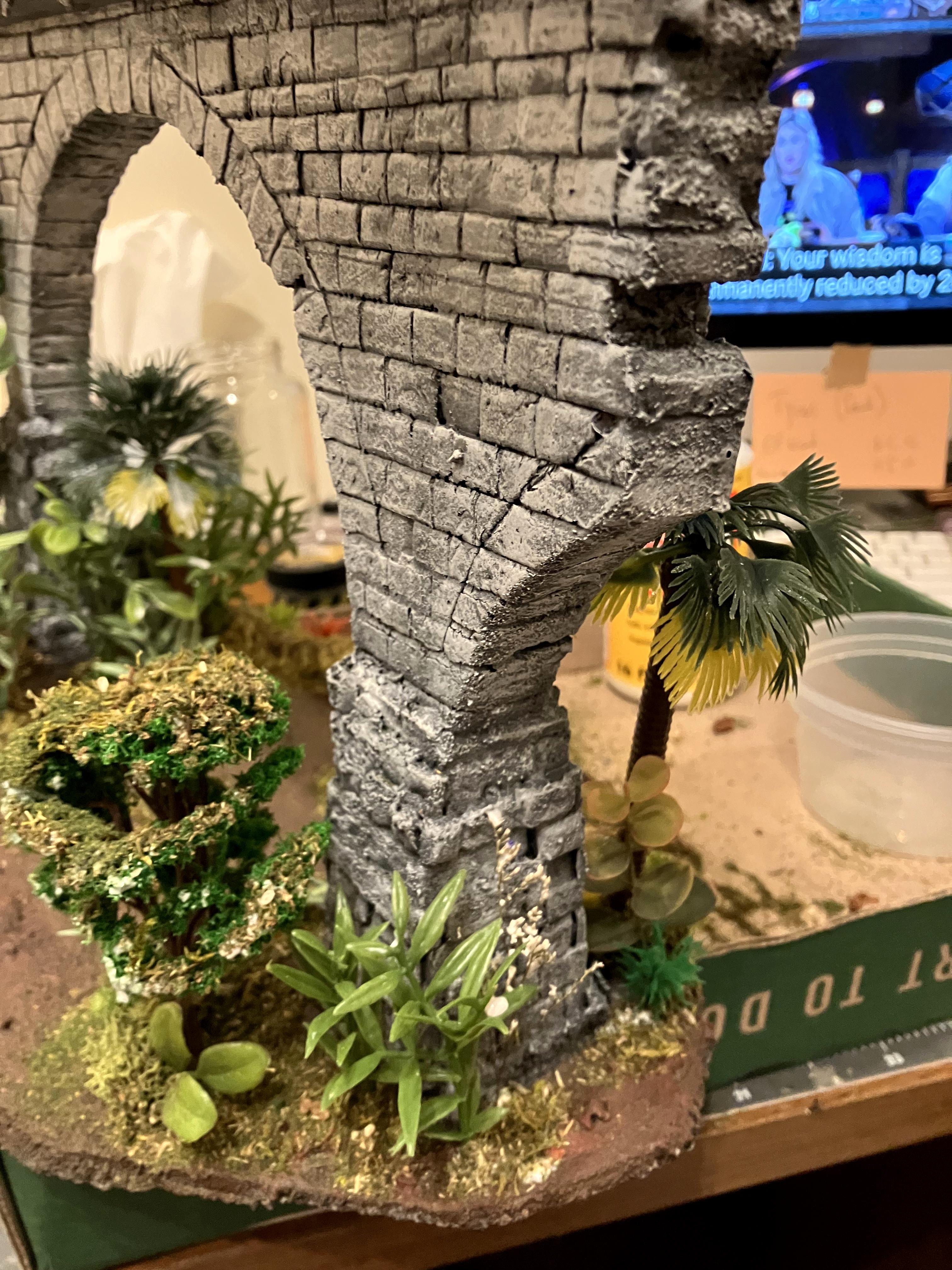 Do-it-yourself, Forest, Jungle, Ruins, Scratcbuilt, Terrain, Train, Trees, Warhammer 40k Scenery