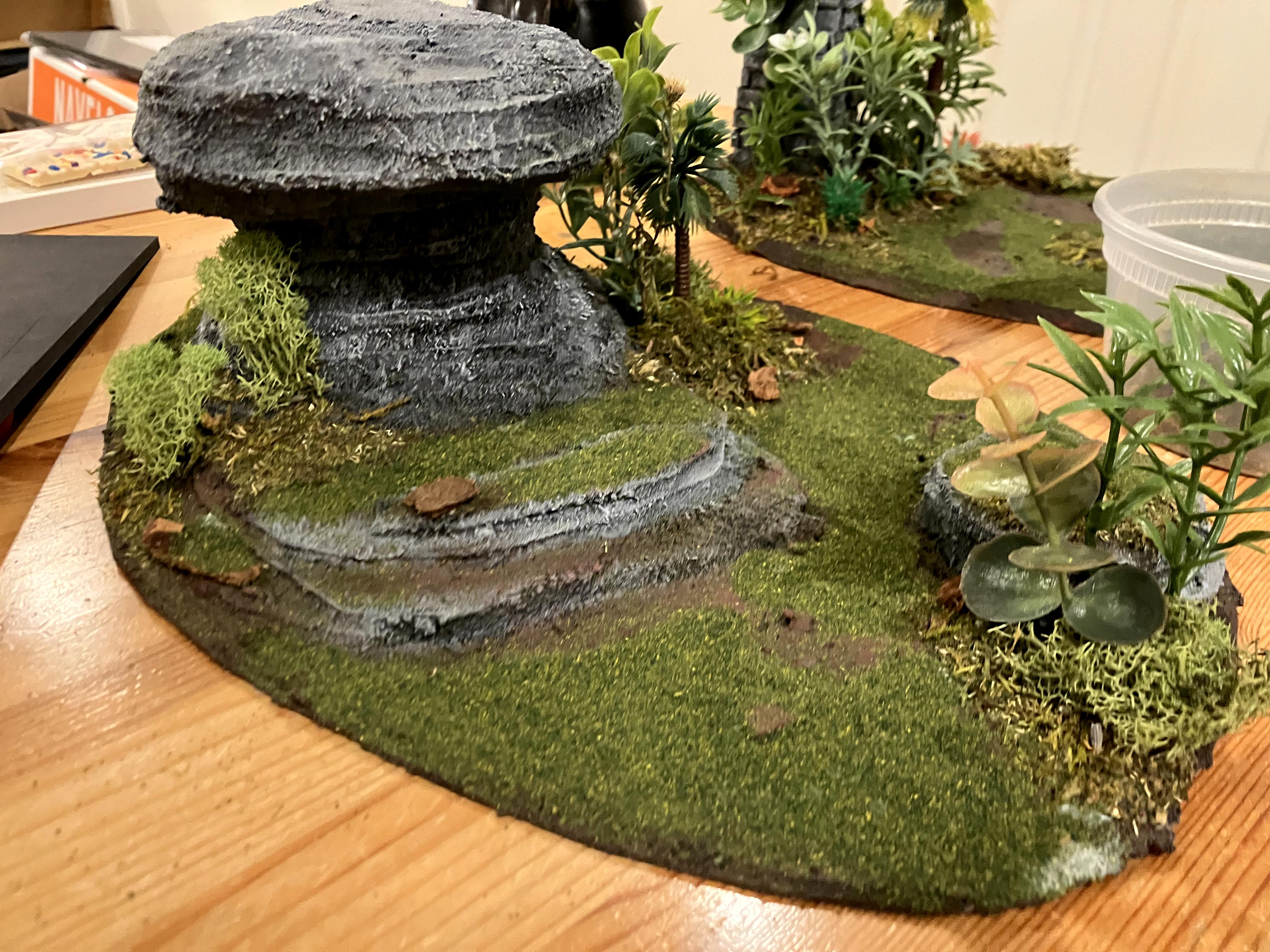 Do-it-yourself, Forest, Jungle, Ruins, Scratcbuilt, Terrain, Train, Trees, Warhammer 40k Scenery