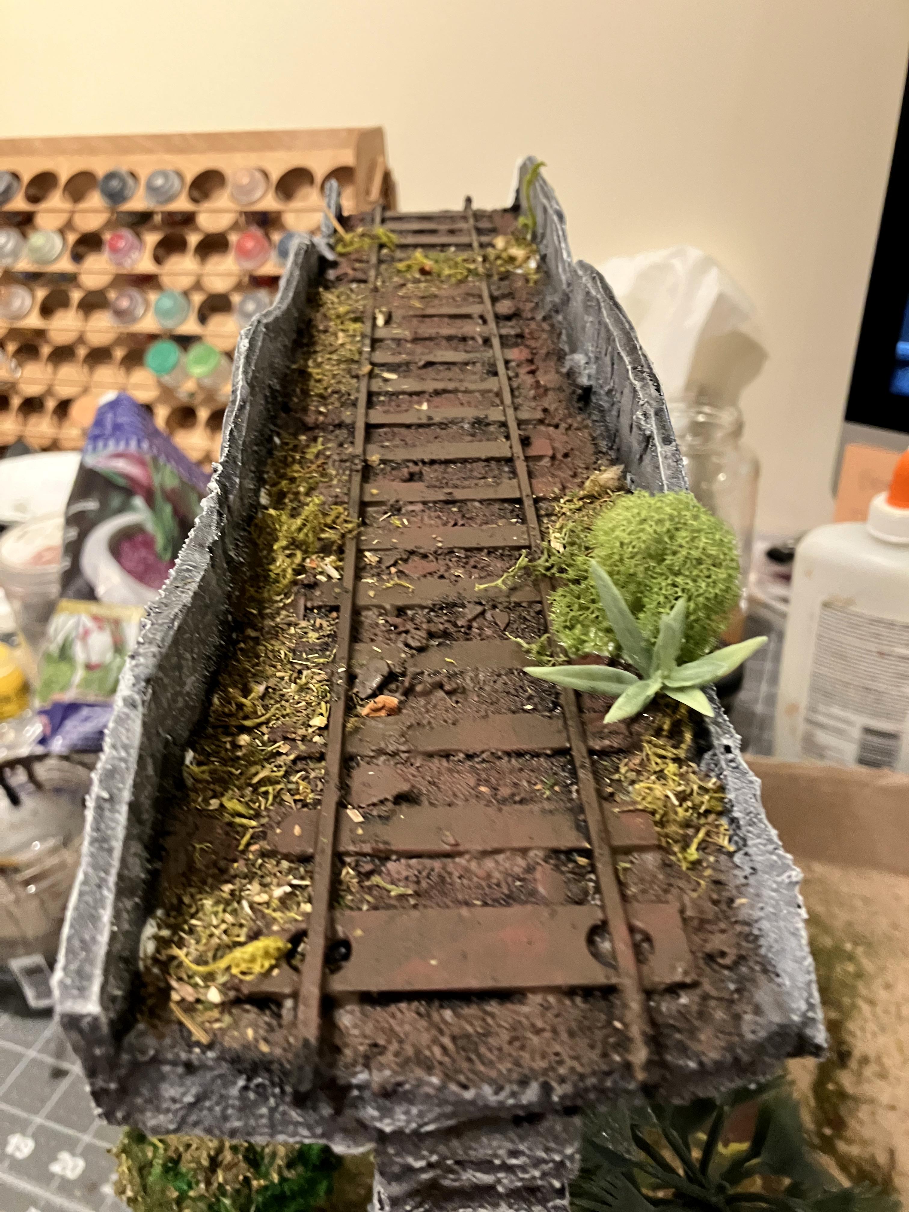 Do-it-yourself, Forest, Jungle, Ruins, Scratcbuilt, Terrain, Train, Trees, Warhammer 40k Scenery