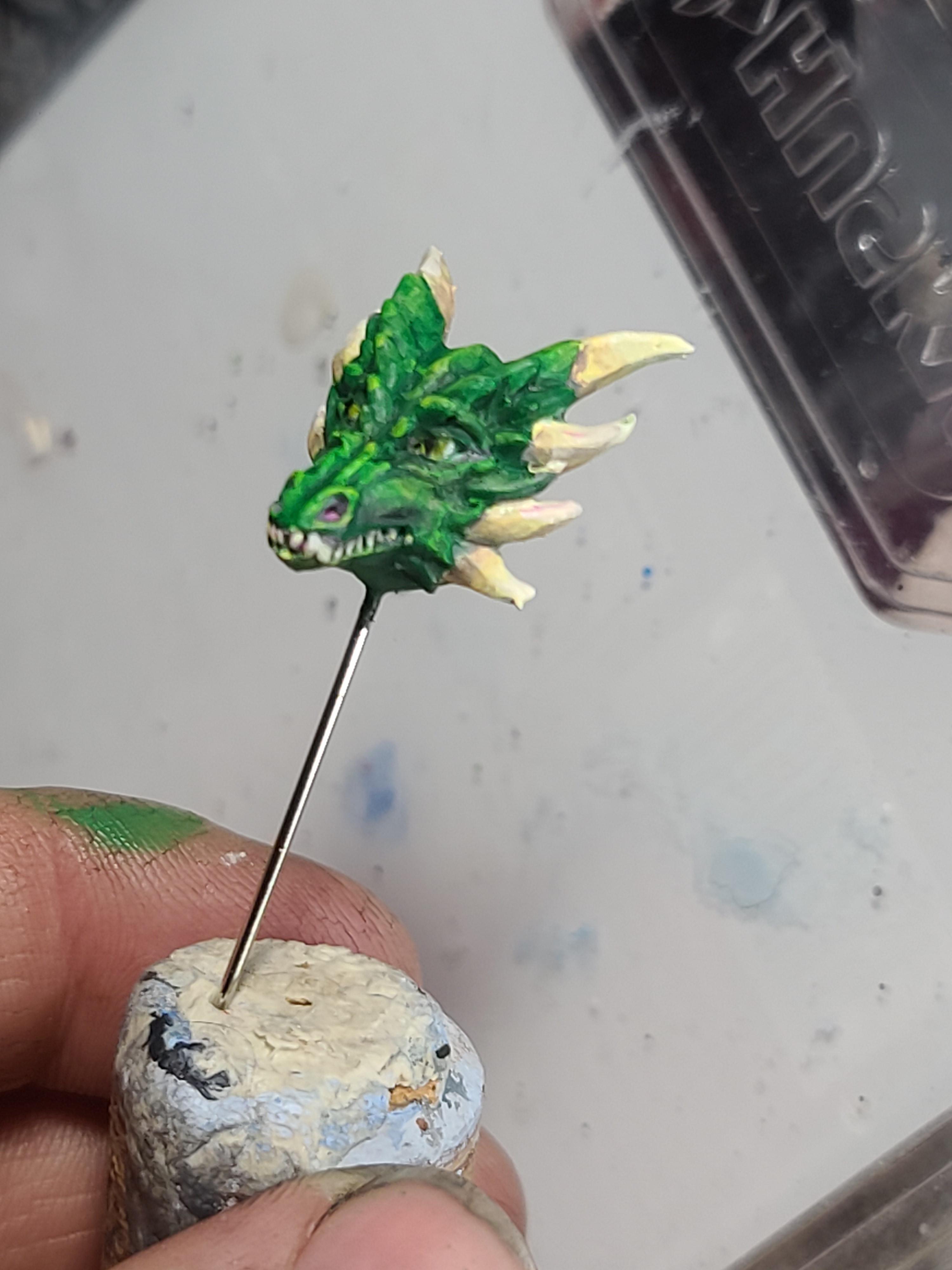 Bust, Dragon, Pin Tool, Reaper
