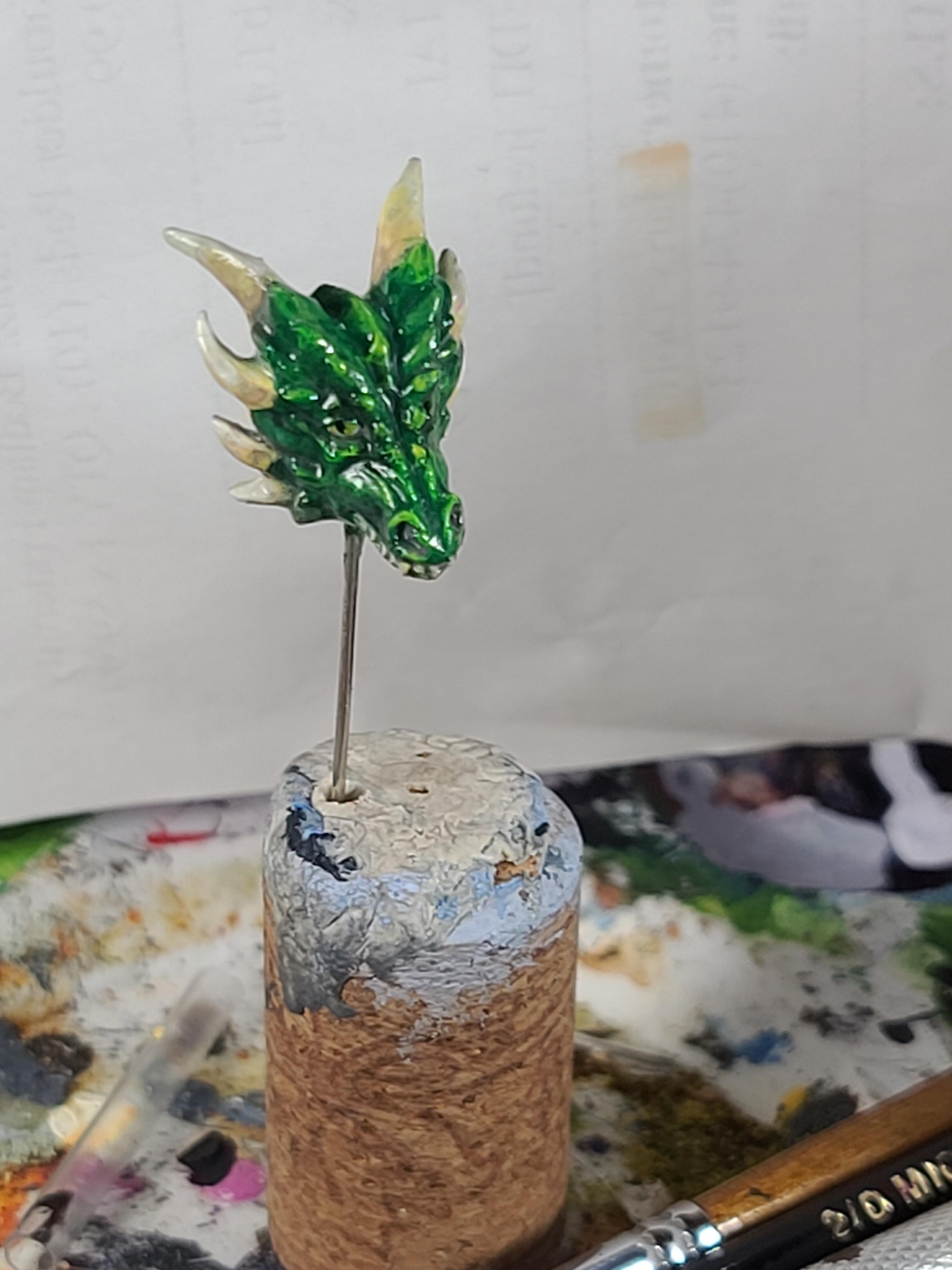 Bust, Dragon, Fails, Pin Tool, Reaper, Varnish