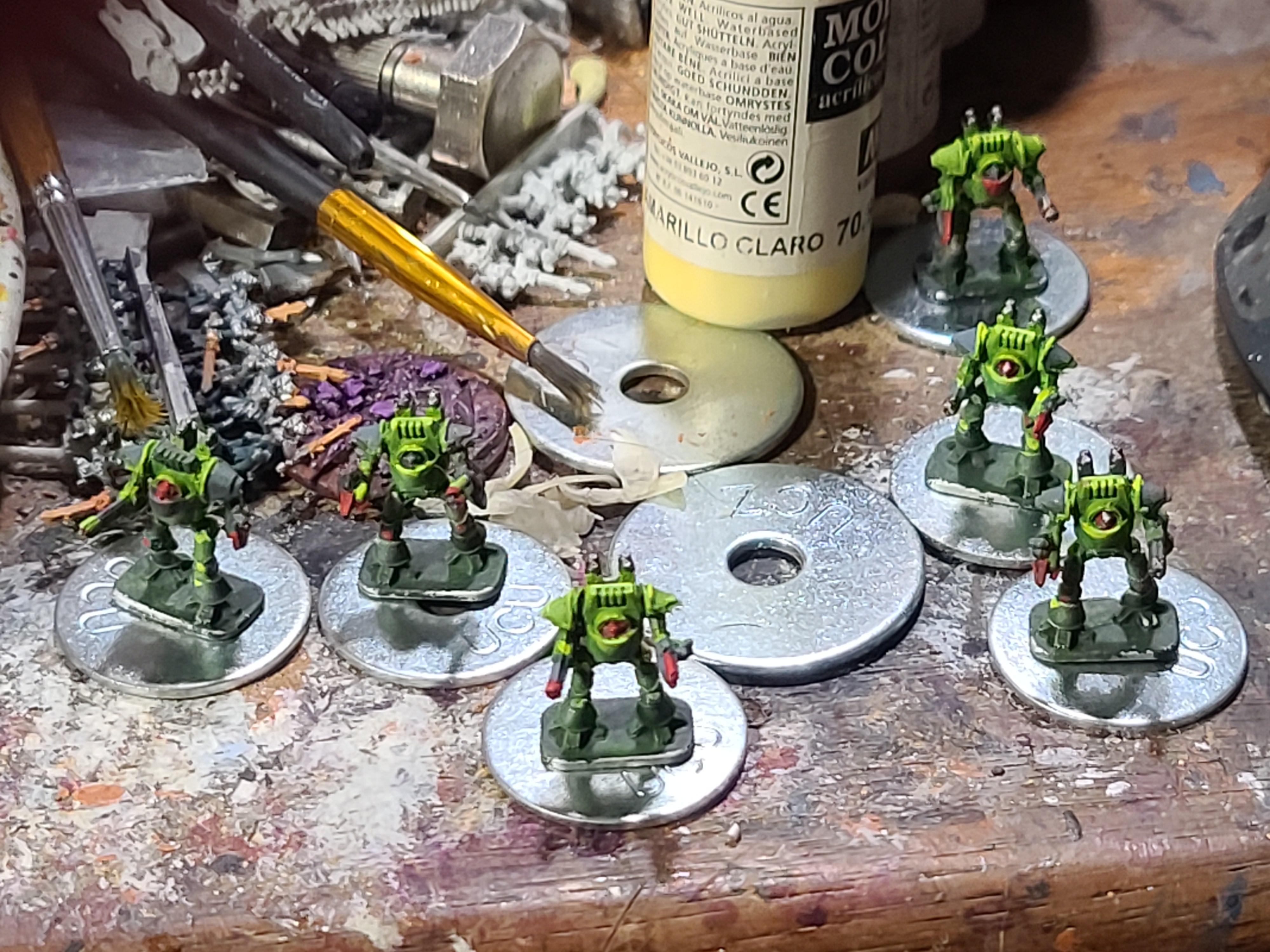 6mm, Contemptor, Dreadnought, Epic, Gladiator, Robot, Salamanders, Space Marines, Vanguard Miniatures, Warhammer 40,000